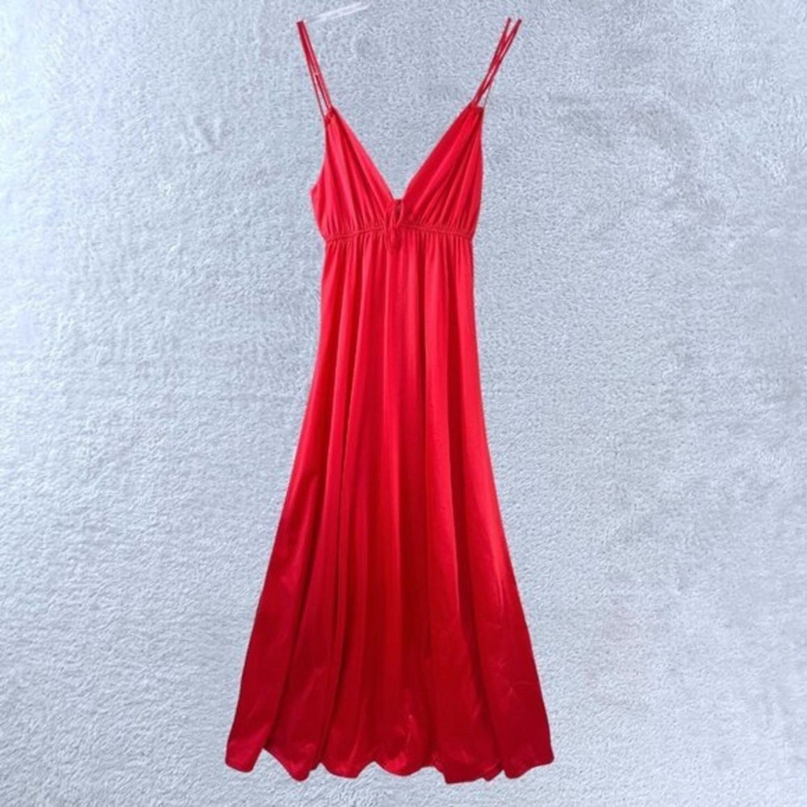 Vintage VTG ERICA LOREN Long Slip‎ Dress Satin Maxi Y2k Lingerie S/M Size ONE SIZE - 1 Thumbnail