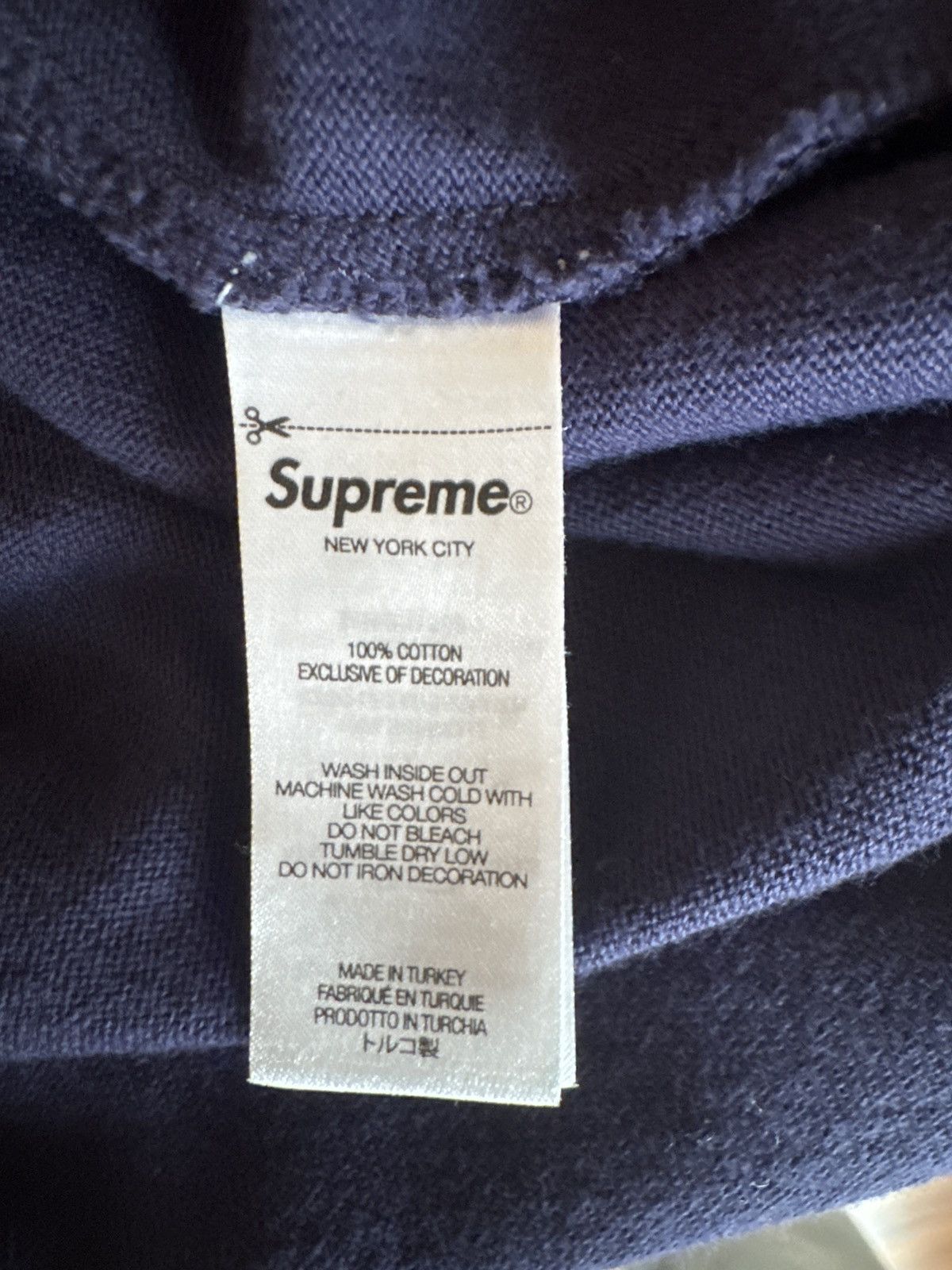 Supreme Supreme paneled piping Long-sleeve Top “Navy” Size US M / EU 48-50 / 2 - 9 Thumbnail