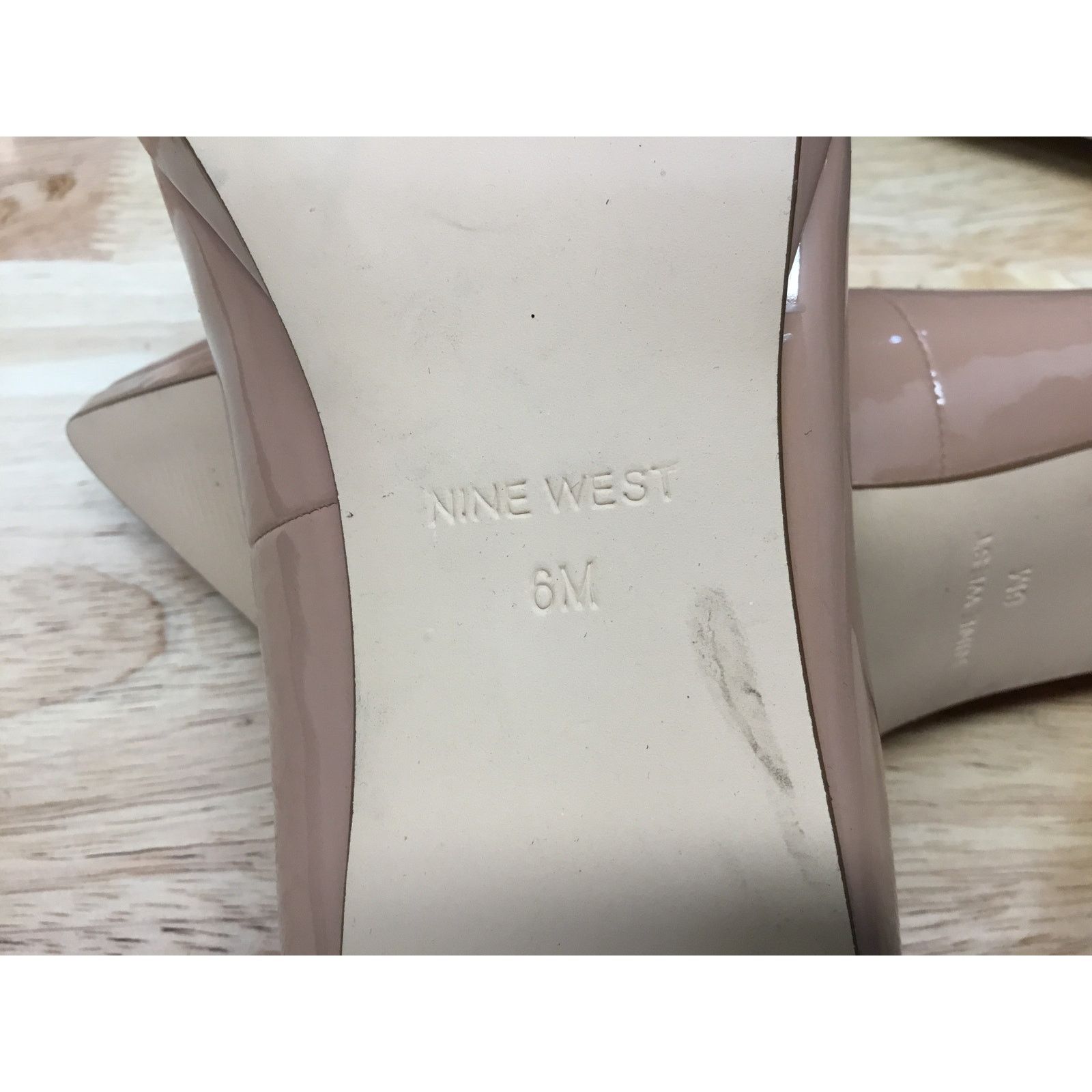 Nine West Nine West Shelbe 3 Women's 6 Nude Patent Stiletto Heel Pumps Size US 6 / IT 36 - 7 Thumbnail