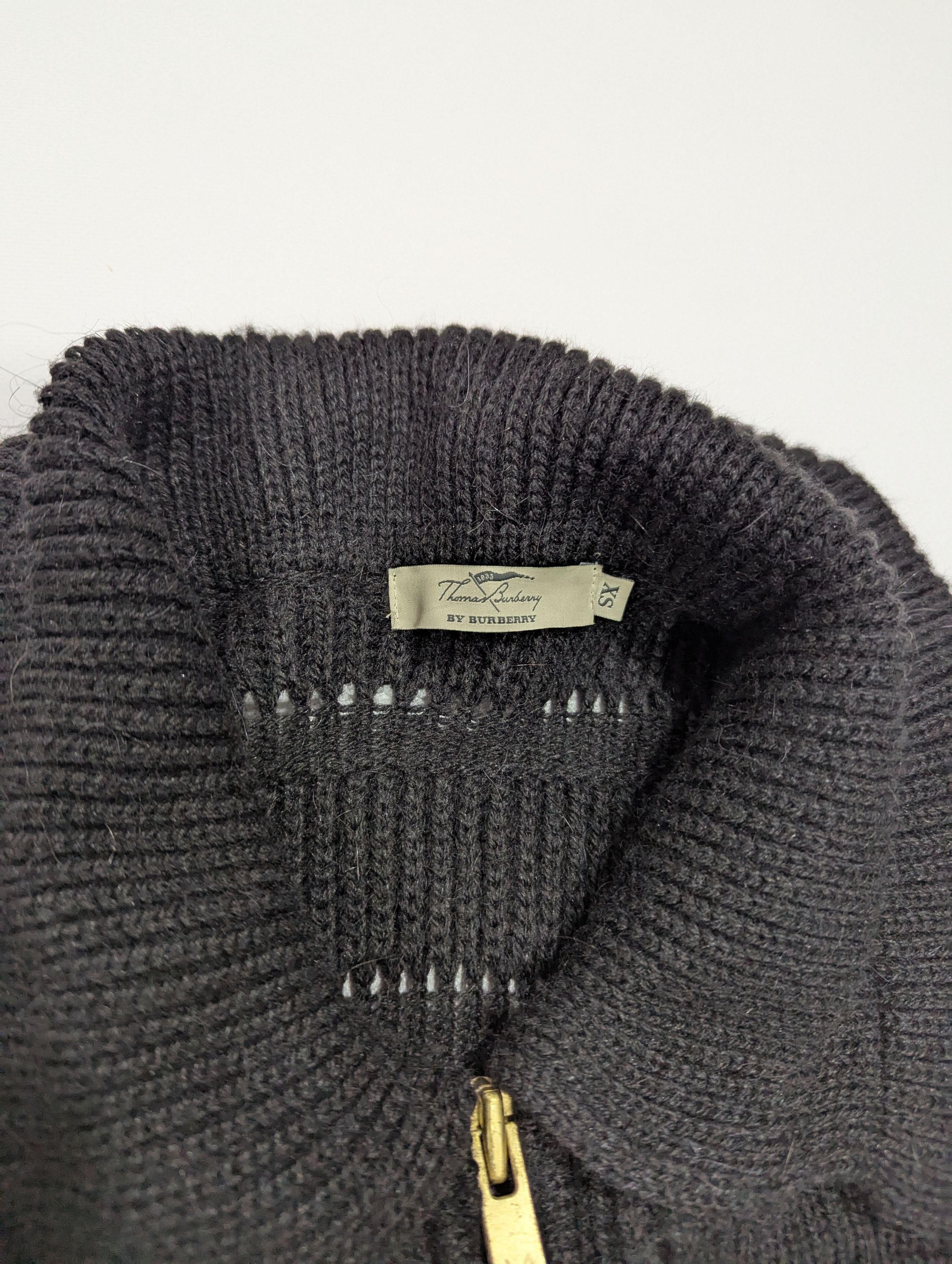 Burberry Thomas Burberry By Burberry Zip Oversized Alpaca Sweater Size S / US 4 / IT 40 - 4 Thumbnail