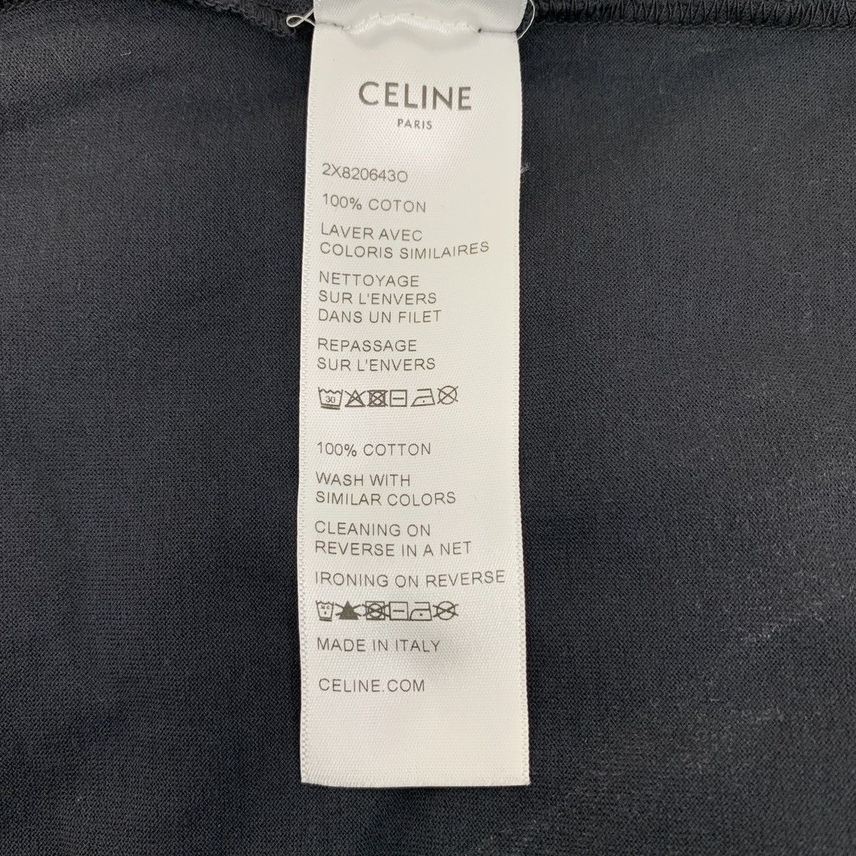 Celine Celine Black Logo Printed Short Sleeve T-shirt K26WX Size US L / EU 52-54 / 3 - 8 Thumbnail
