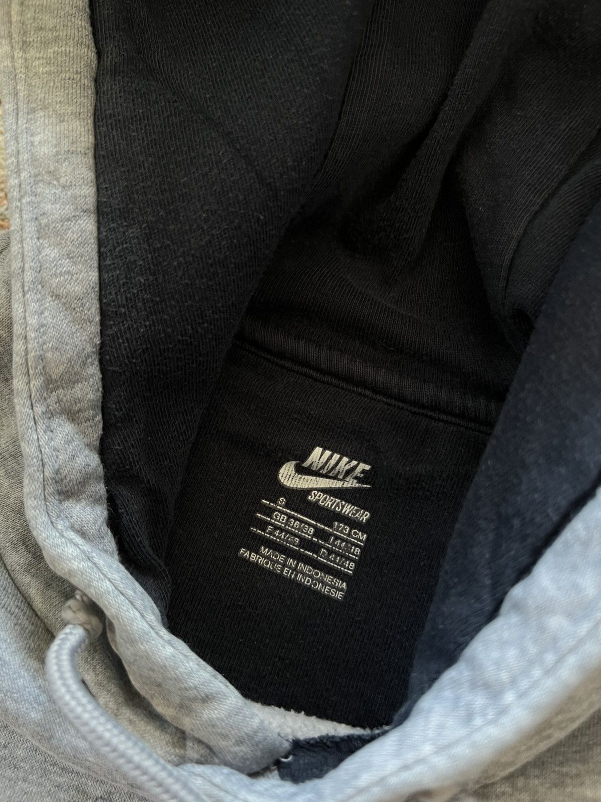 Nike × Vintage 90’s NIKE RETRO BASIC BIG SWOOSH CENTRAL LOGO HOODIE Y2K Size US S / EU 44-46 / 1 - 4 Thumbnail