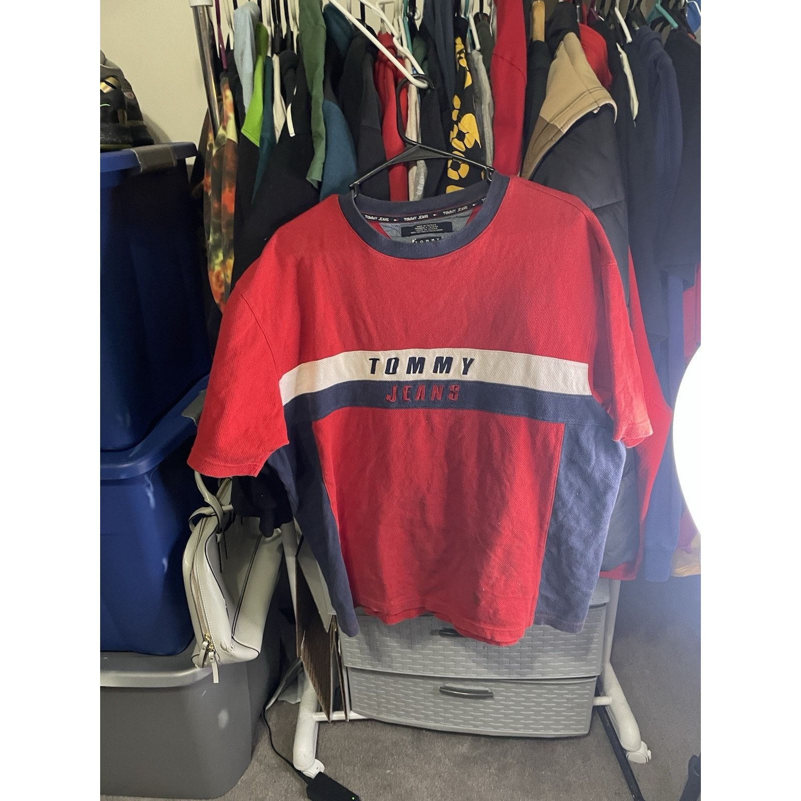 Tommy Hilfiger Size XL- Vintage Tommy Jeans Made In USA Flag Shirt Rare Size US XL / EU 56 / 4 - 1 Thumbnail