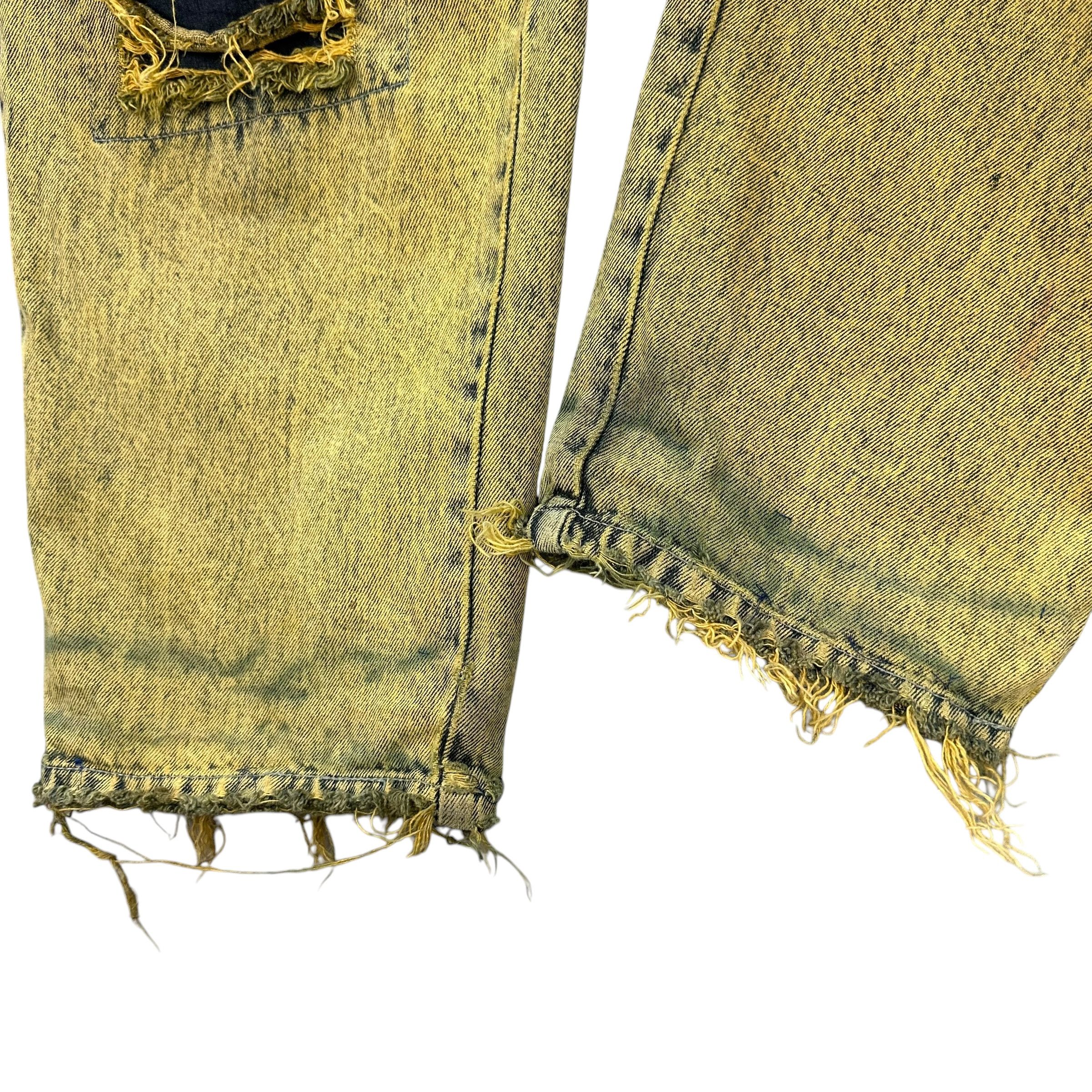 Vintage D.A.R.E by GIOVANNI Trashed Rusty Distressed Jeans #A76-1822 Size US 37 - 10 Thumbnail