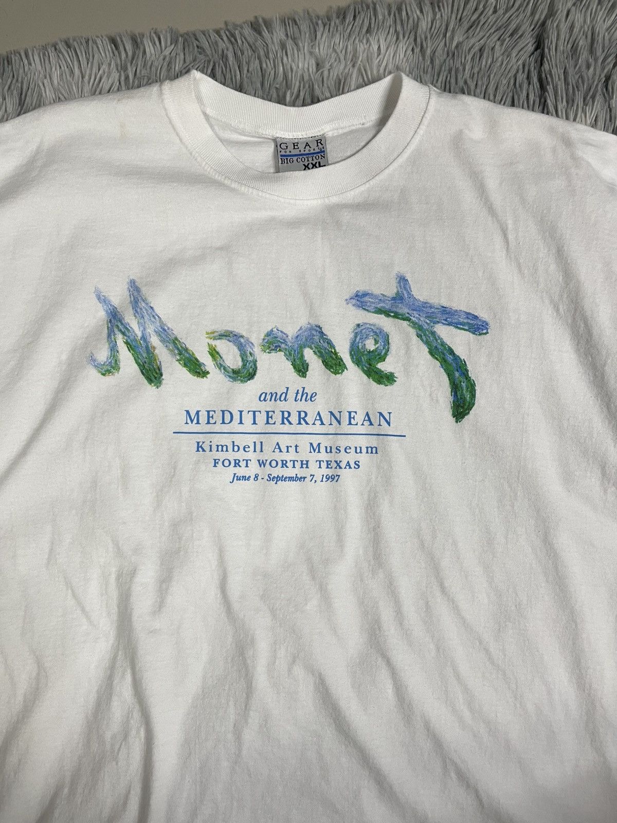 Arts & Science RARE Vintage 1997 Monet and the Mediterranean Museum Art Tee Size US XXL / EU 58 / 5 - 3 Thumbnail