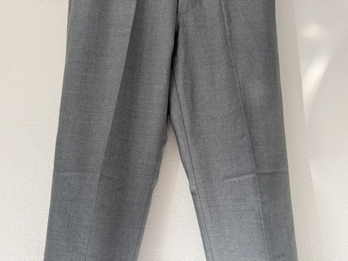 Thom Browne Runway Sample - Grey Wool Tailored Trousers with Cuffed Hem Size US 30 / EU 46 - 3 Thumbnail