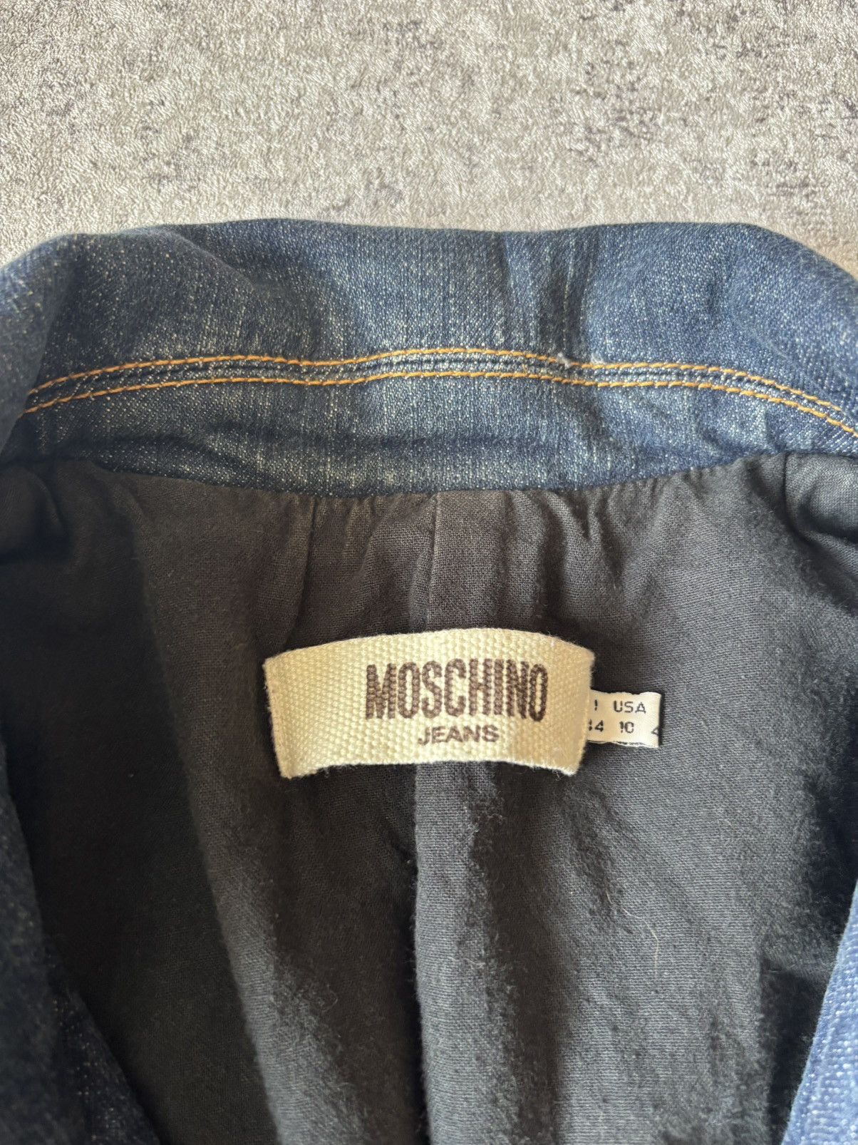 Designer × Moschino × Vintage MOSCHINO JEANS DENIM JACKET Size L / US 10 / IT 46 - 4 Thumbnail