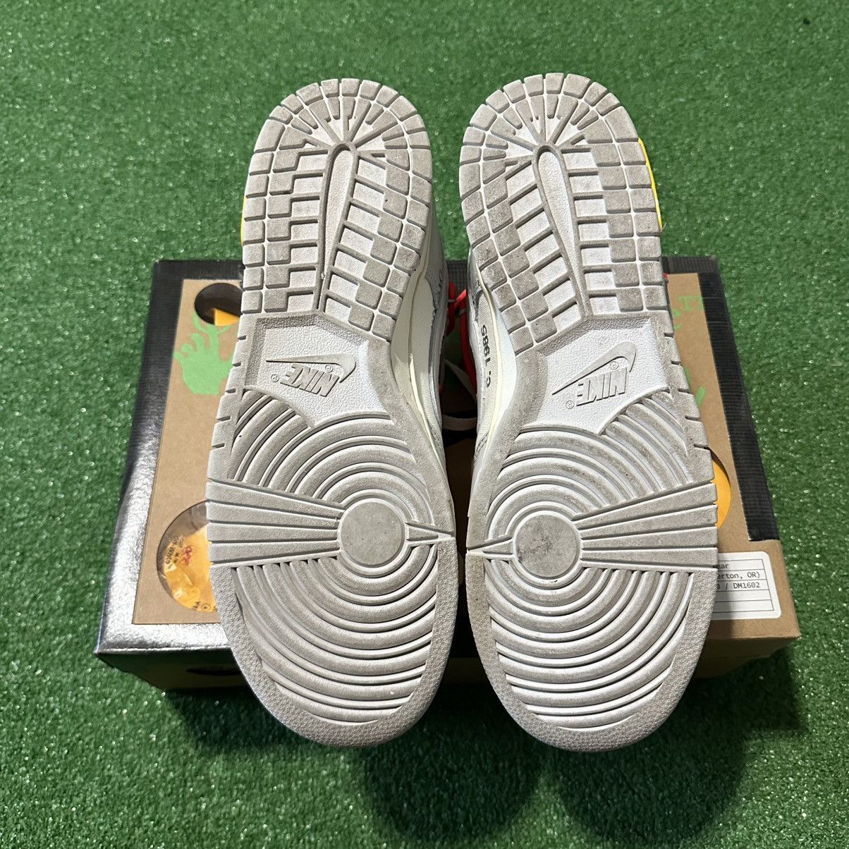 Nike × Off-White Nike Dunk Low Off White Lot 06 Of 50 Size US 9.5 / EU 42-43 - 11 Thumbnail