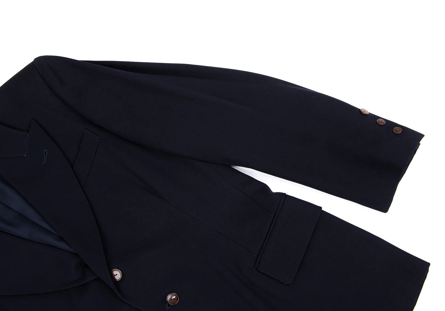 Jean Paul Gaultier Wool Peak Lapel Jacket in Navy, Size 48 Size US M / EU 48-50 / 2 - 8 Thumbnail