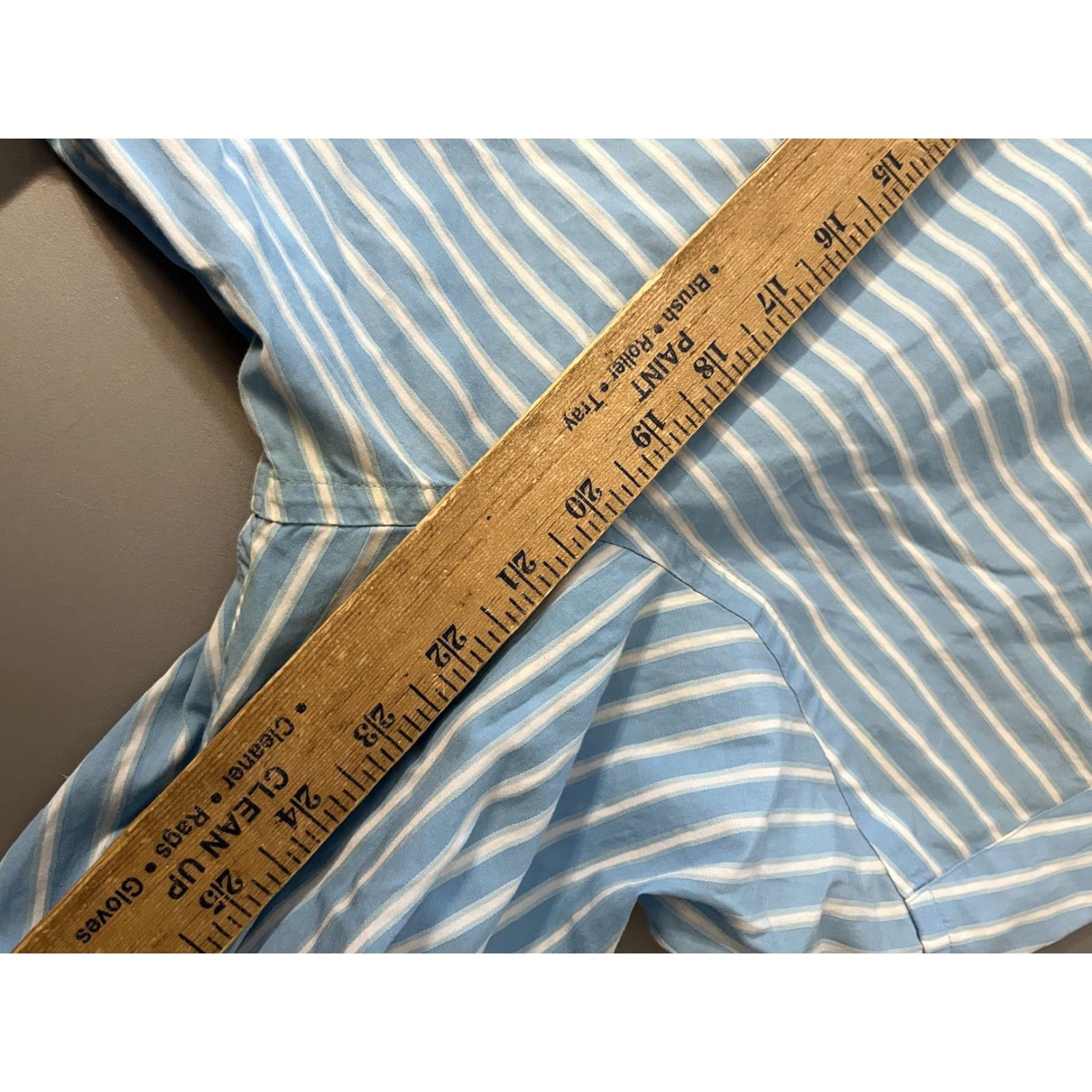 BUGATCHI Bugatchi Uomo Button-Up Shirt Mens Size 17.5 Classic Fit Blue Striped Size US XL / EU 56 / 4 - 5 Thumbnail