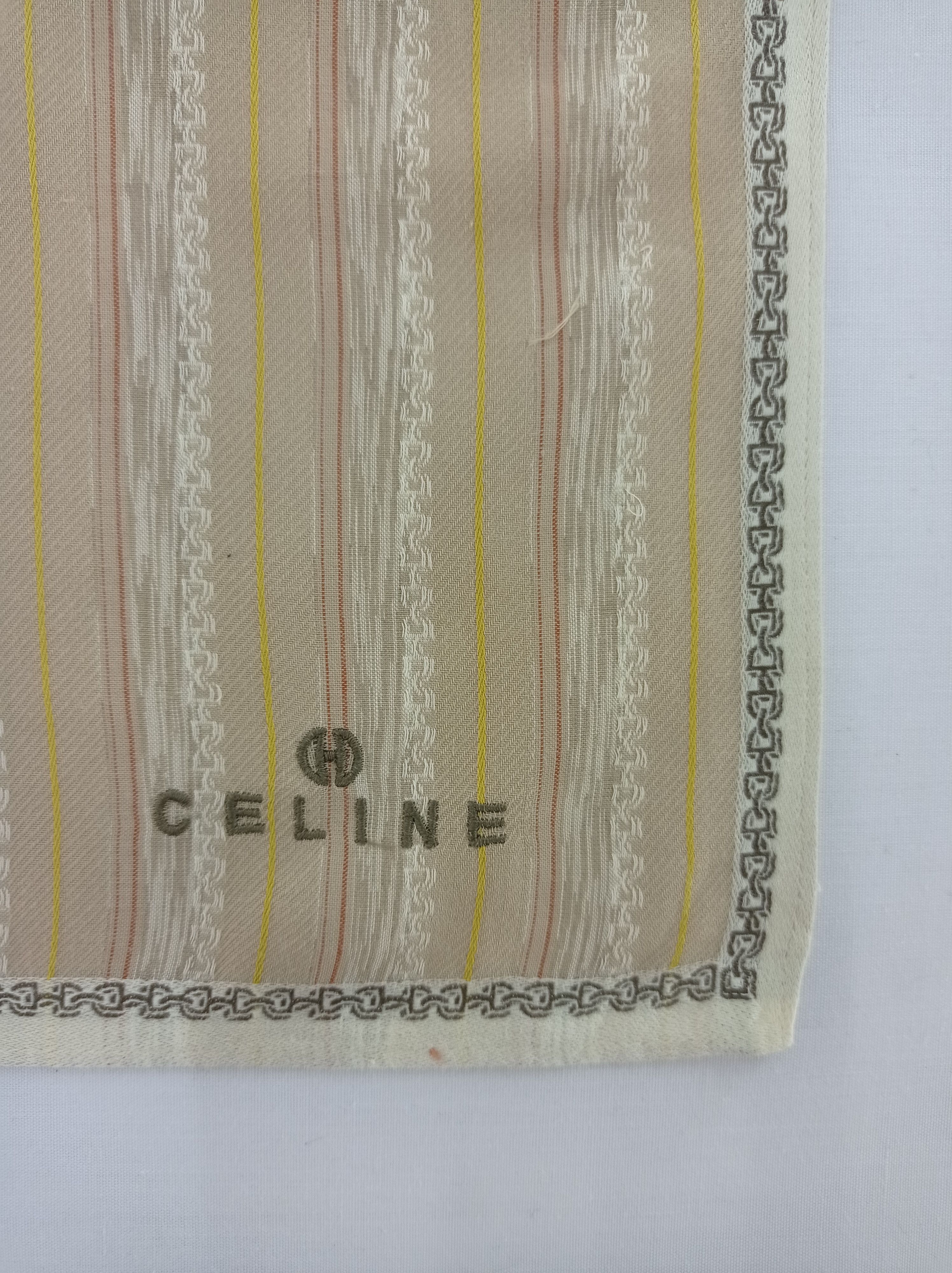 Celine Vintage Celine Handkerchief Neckerchief Bandana H012K Size ONE SIZE - 3 Thumbnail