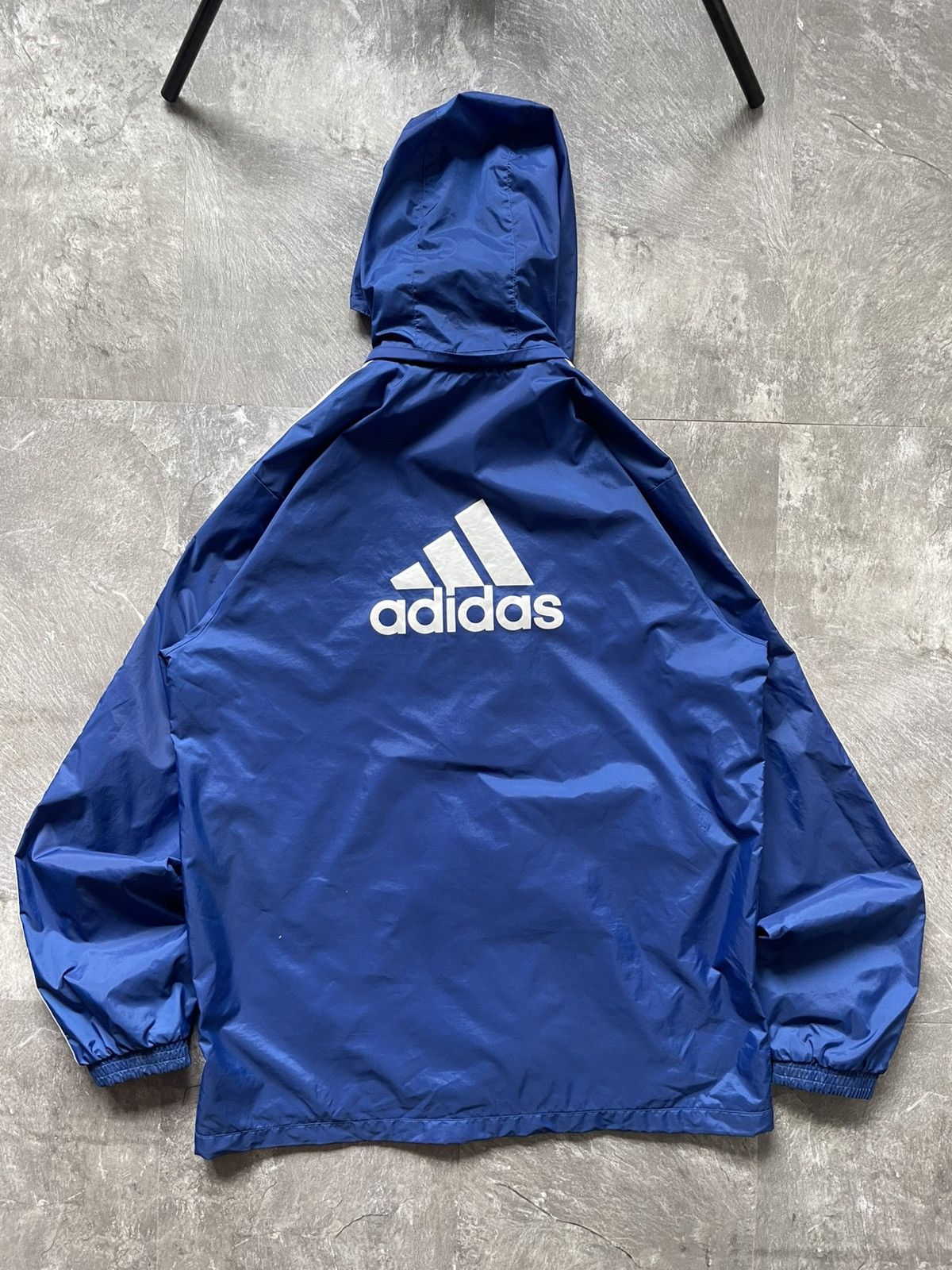 Adidas Vintage Adidas Chelsea Nylon Football Jacket Hooded Y2k Size US XL / EU 56 / 4 - 6 Thumbnail