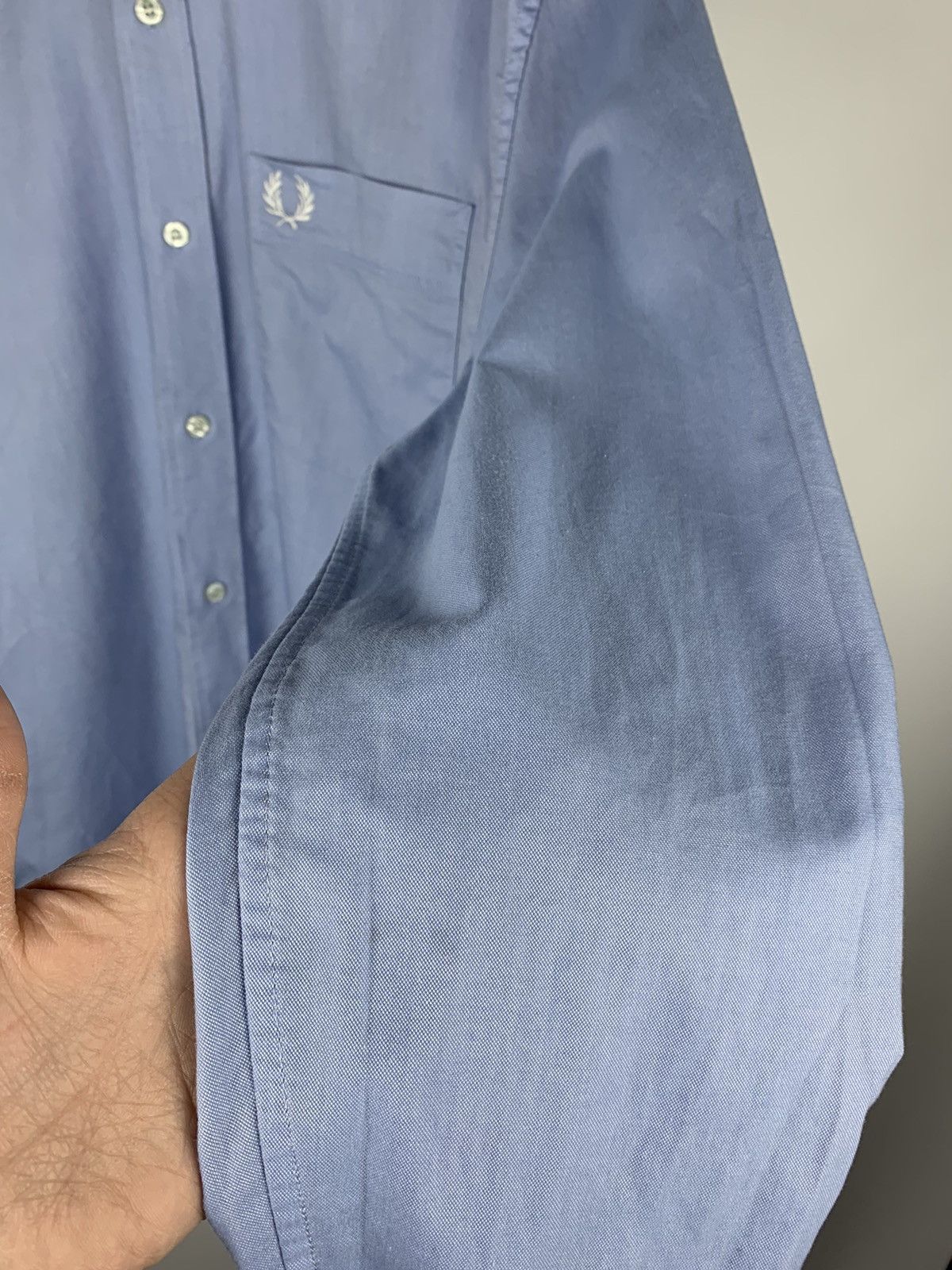 Fred Perry Fred Perry Button-Down Shirt Formal Blue Size M England 90s Size US M / EU 48-50 / 2 - 7 Thumbnail