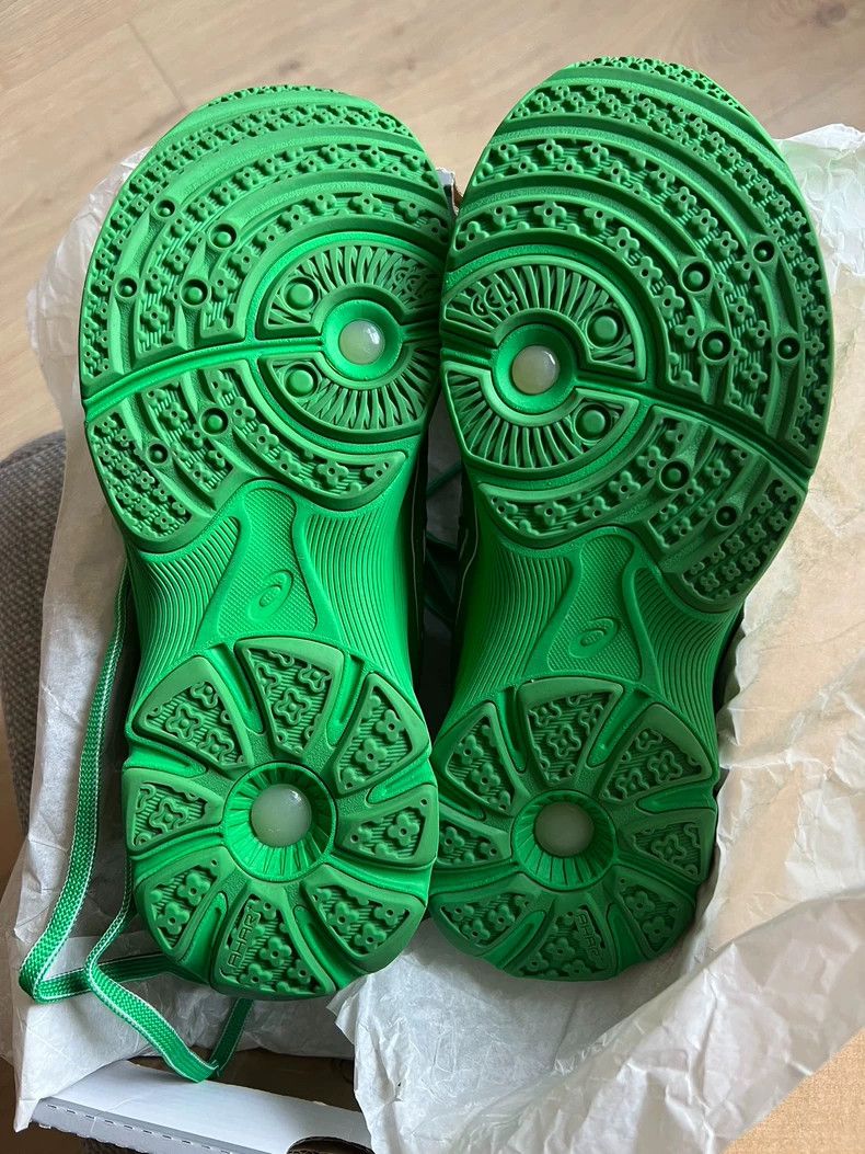 Kiko Kostadinov Kiko Kostadinov Asics Gel-Kiril White and green running sho Size US 8.5 / EU 41-42 - 4 Thumbnail