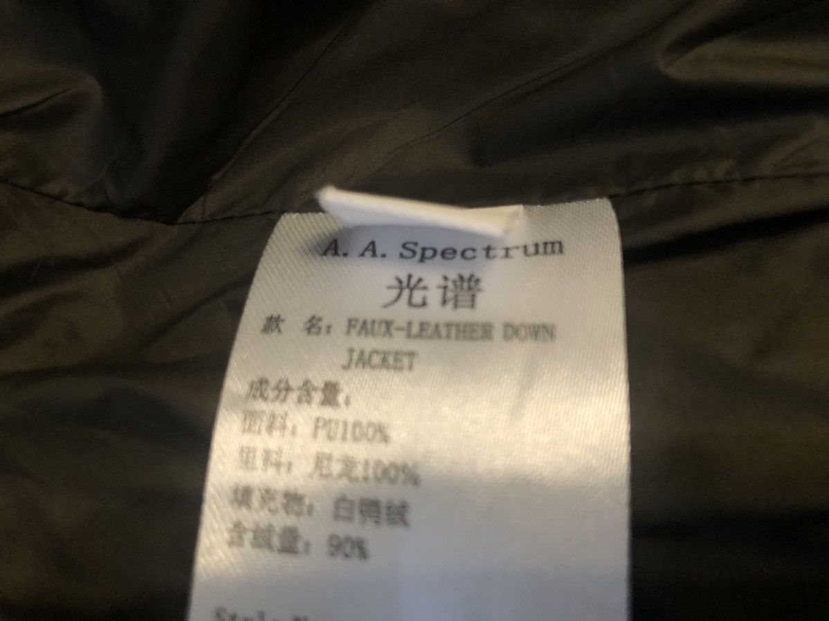 A. A. Spectrum A. A. SPECTRUM Khaki Down Faux-Leather Puffer Jacket Size US XS / EU 42 / 0 - 10 Thumbnail