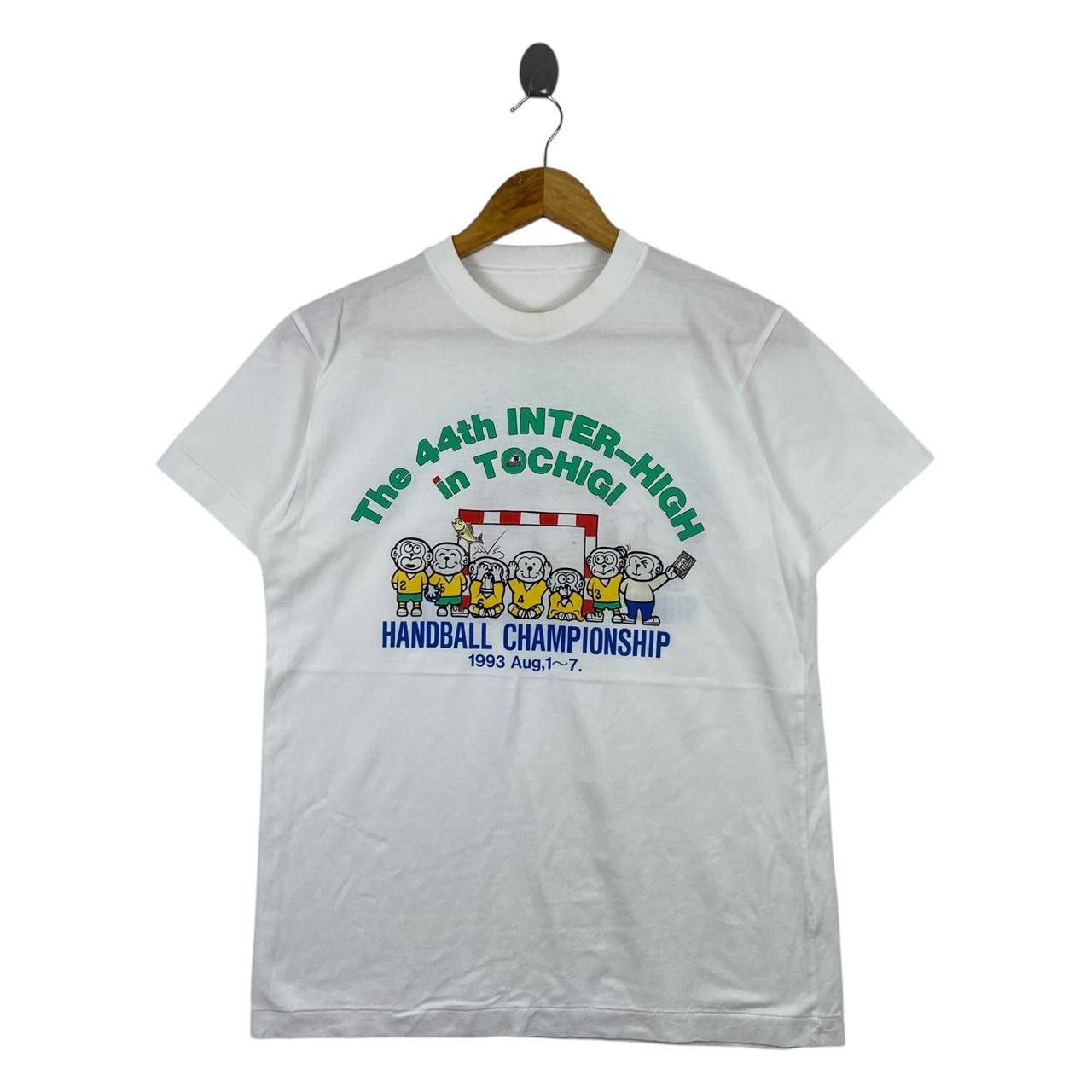 Vintage Vintage 1993 TOCHIGI HANDBALL CHAMPIONSHIP Tee Shirt Top Size S / US 4 / IT 40 - 1 Thumbnail