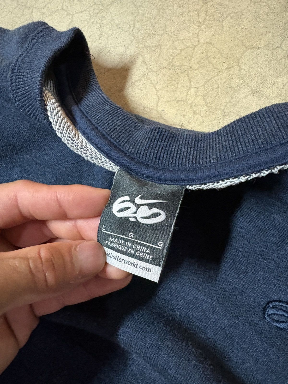 Nike Nike 6.0 Y2K Stripe Crewneck Sweatshirt Navy Size Large Size US L / EU 52-54 / 3 - 6 Thumbnail