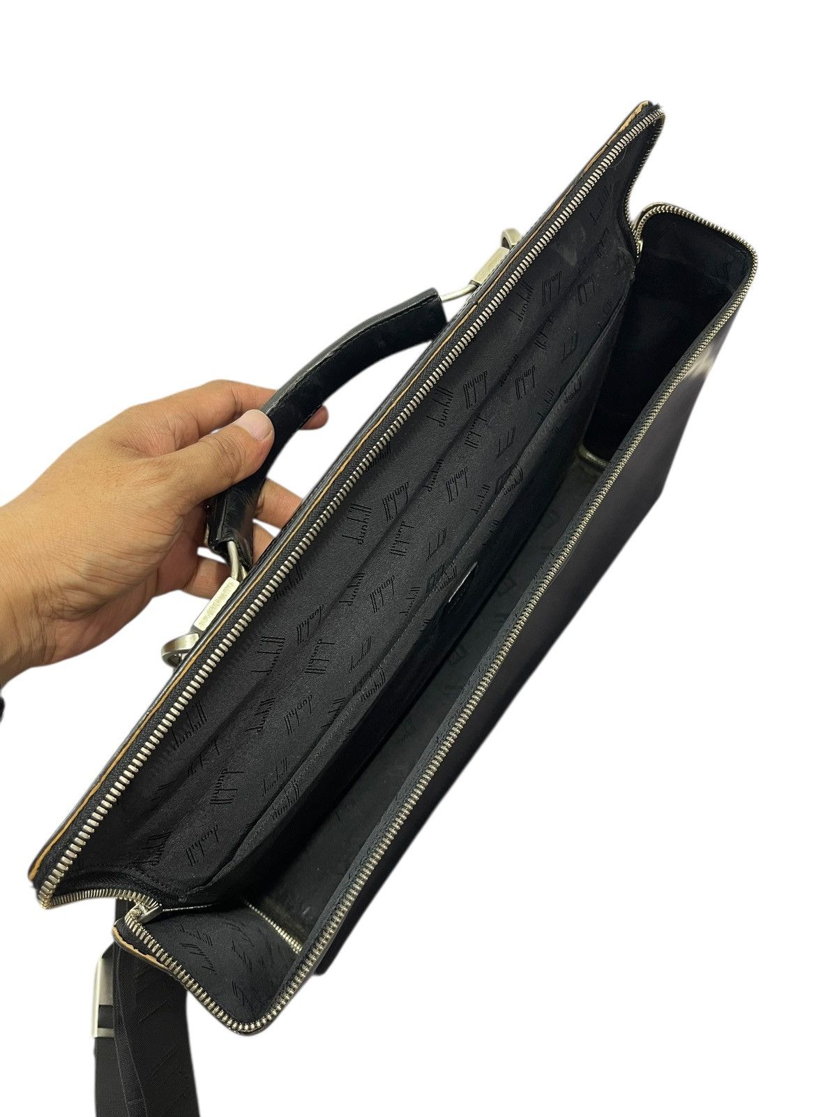 Alfred Dunhill Full Leather Thick Dunhill Shoulder Office Bag 2🟩1 Size ONE SIZE - 20 Thumbnail