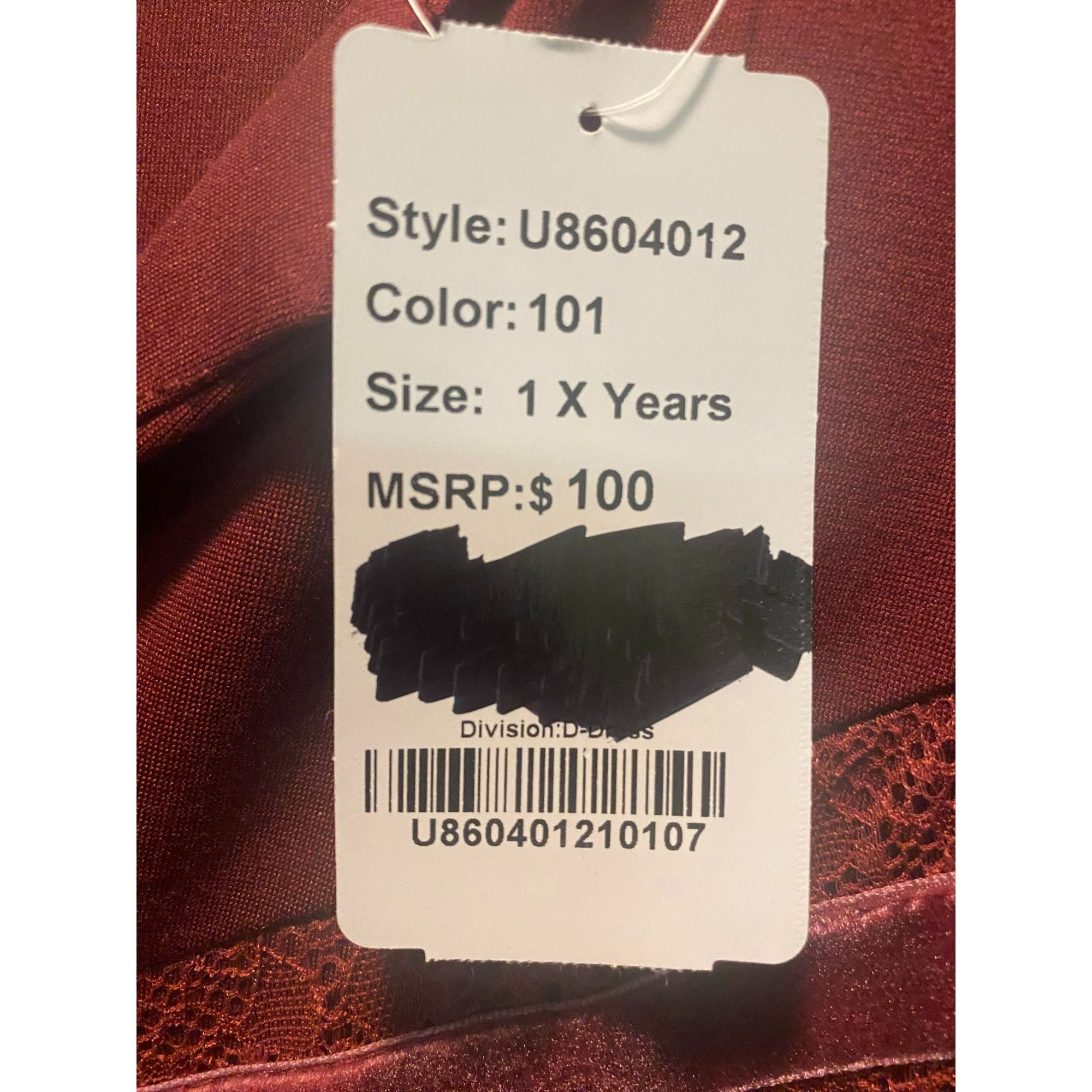 Other Suzanne Betro Womens Plus Size 1X Dress Burgundy Red Lace an Size XL / US 12-14 / IT 48-50 - 5 Thumbnail