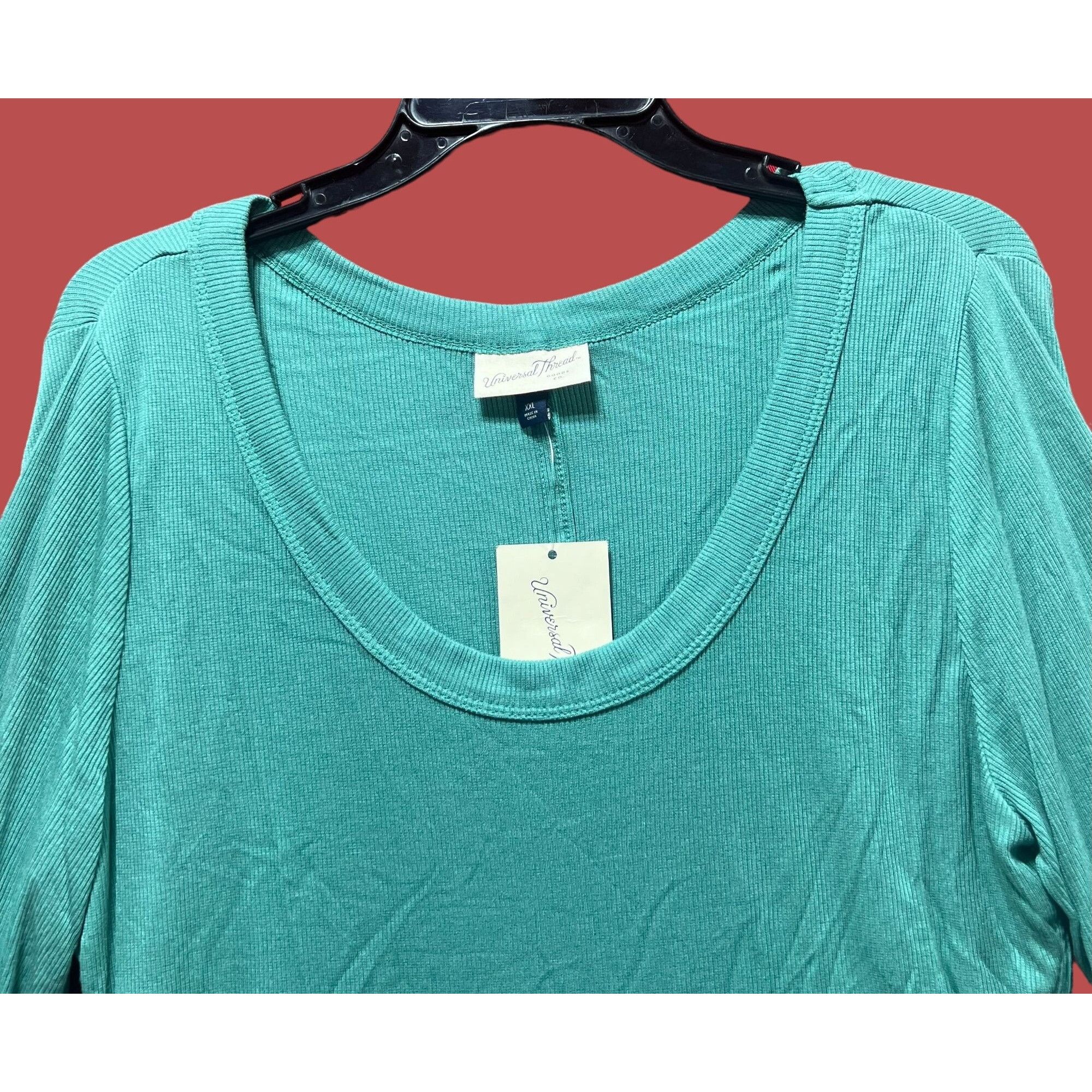 Other Universal Thread - Women's Long Sleeve T-Shirt - Green - XXL Size XXL / US 16-18 / IT 52-54 - 11 Thumbnail