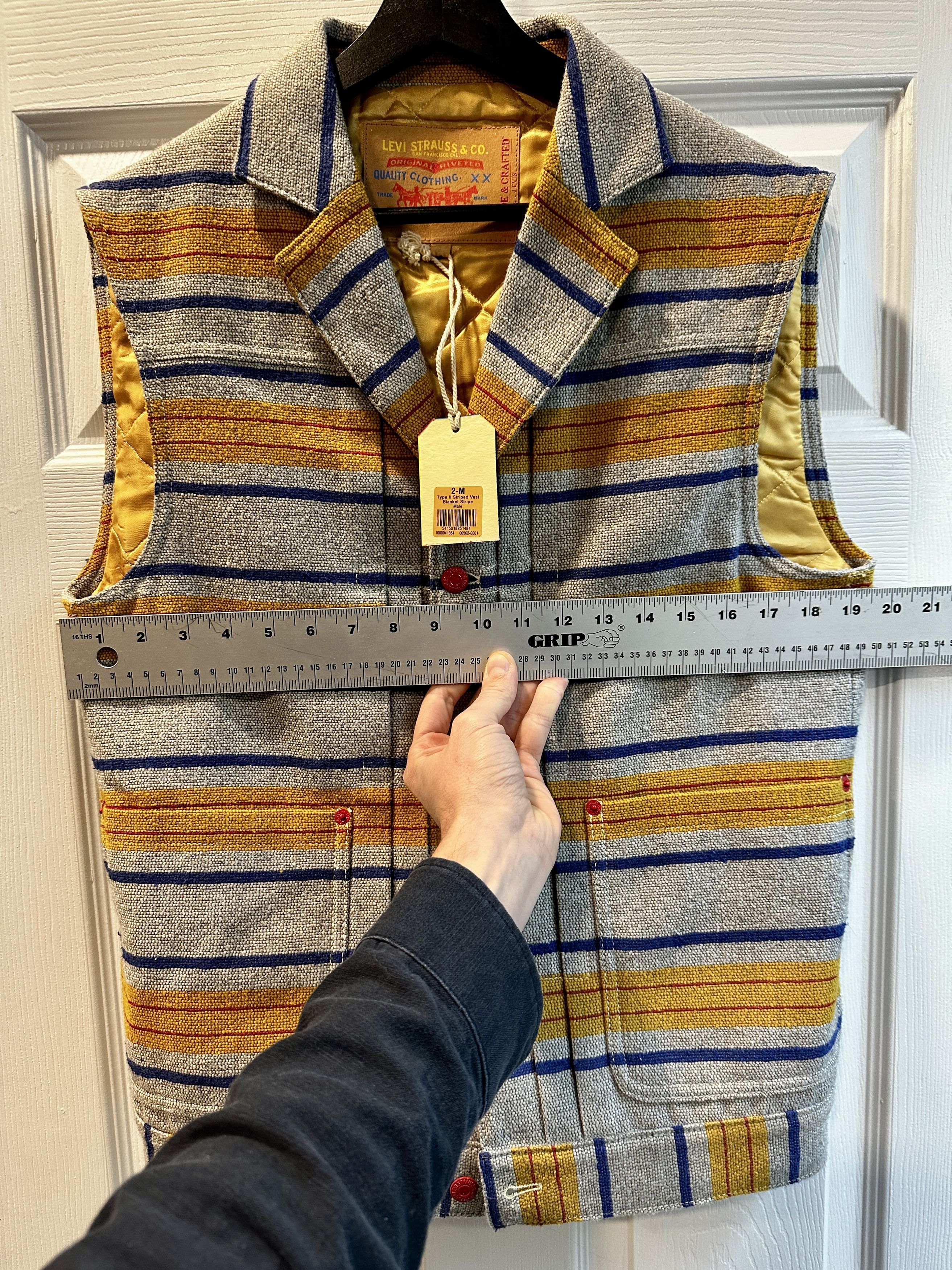 Levi's Made & Crafted Made & Crafted Blanket Stripe Vest Size US M / EU 48-50 / 2 - 4 Thumbnail