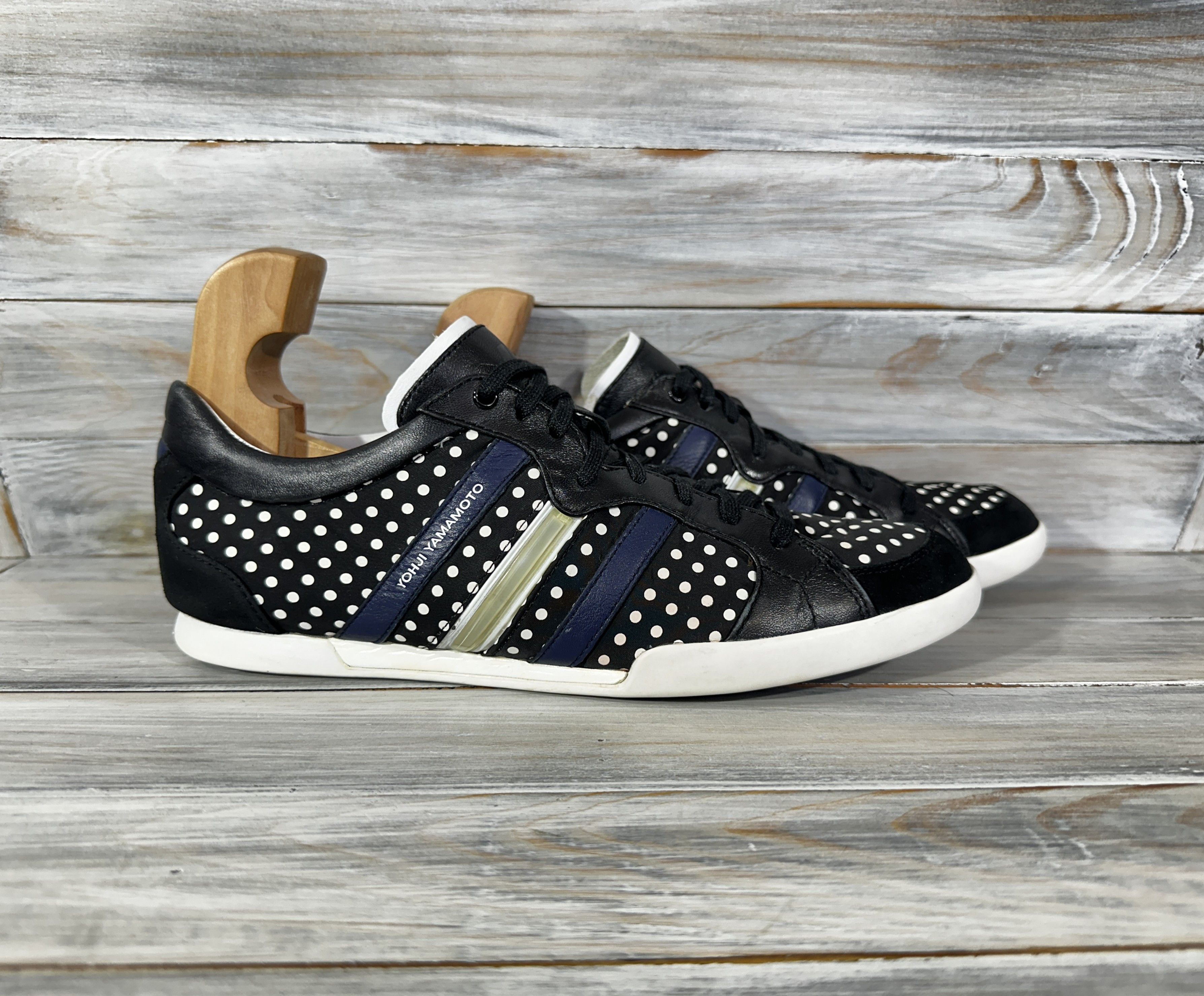 Adidas Yohji Yamamoto Adidas Leather Suede Sneakers Luxury Brand Size US 7.5 / IT 37.5 - 1 Thumbnail