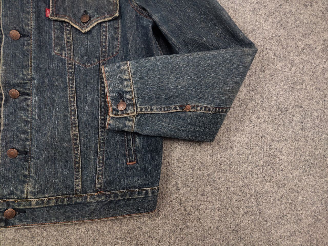 Levi's Rare Vintage 90's levis red tab Selvedge Denim Jacket Size US L / EU 52-54 / 3 - 5 Thumbnail