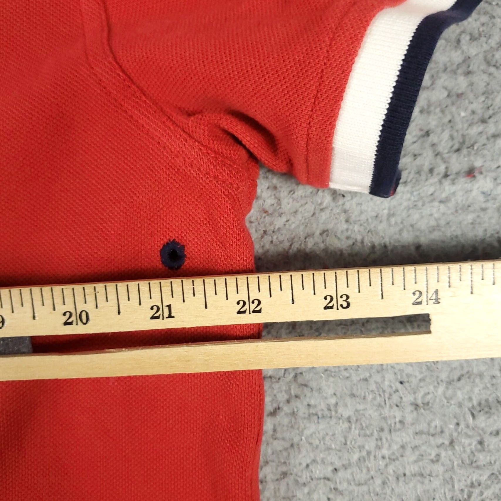 Nautica Nautica Polo Shirt Mens XL Colorblock Short Sleeve Collared Button Classic Casual Adult XL Red Blue Slim Fit Size US XL / EU 56 / 4 - 6 Thumbnail