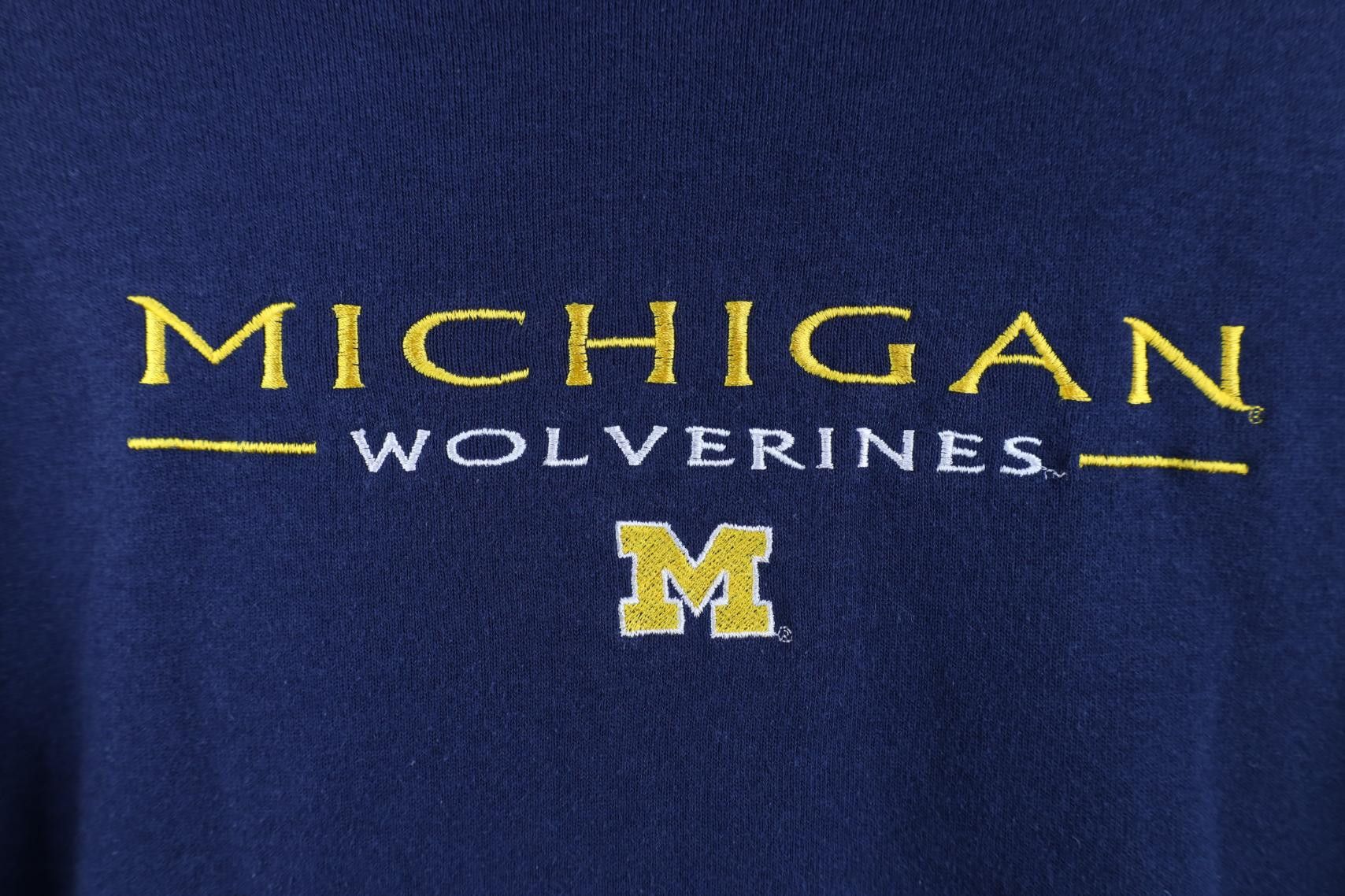 Vintage Vintage 90s University of Michigan Hoodie Sweatshirt Size US S / EU 44-46 / 1 - 4 Thumbnail