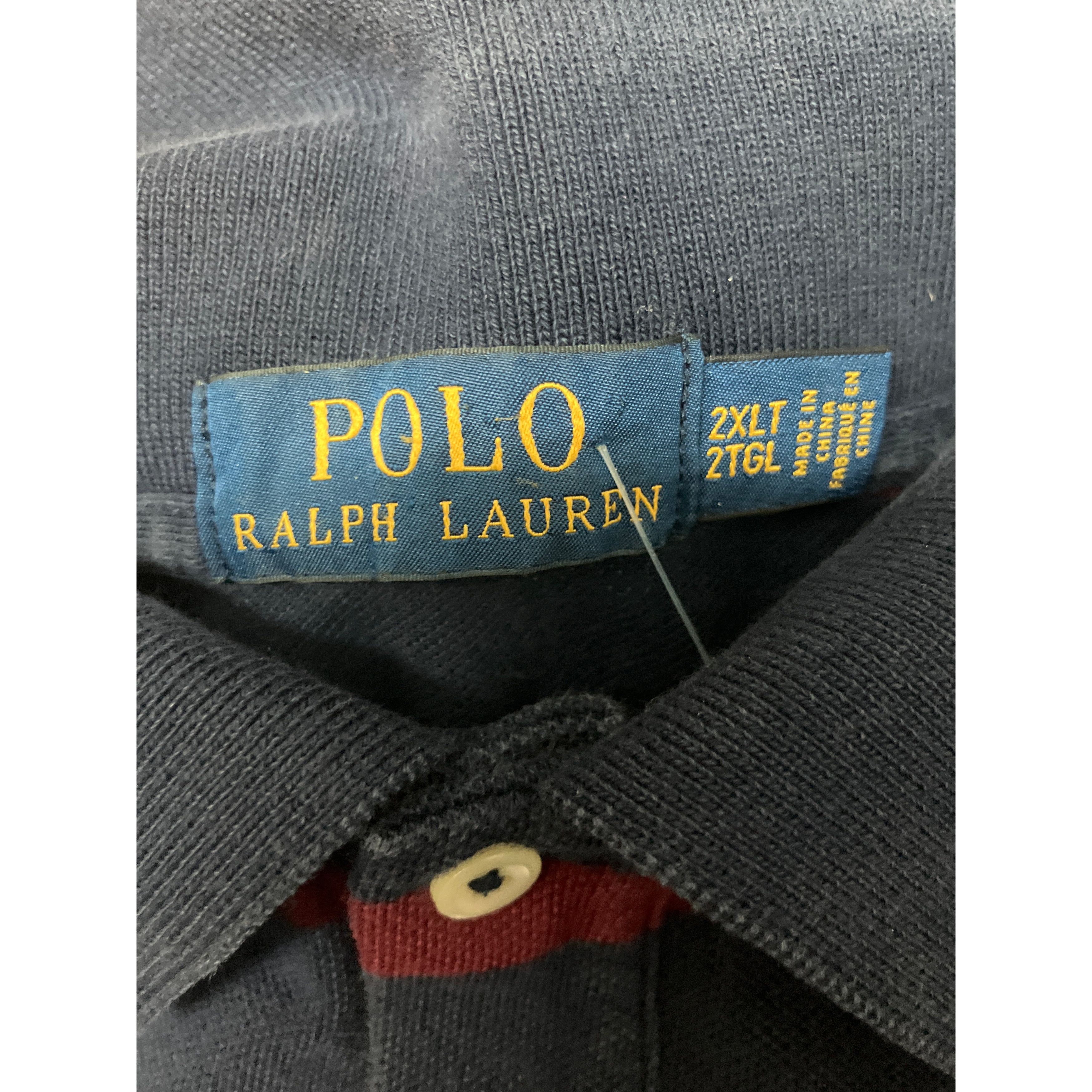 Polo Ralph Lauren × Vintage Polo by Ralph Lauren Stripped Navy/Red/Blue Yellow Spell out Size US XXL / EU 58 / 5 - 3 Thumbnail