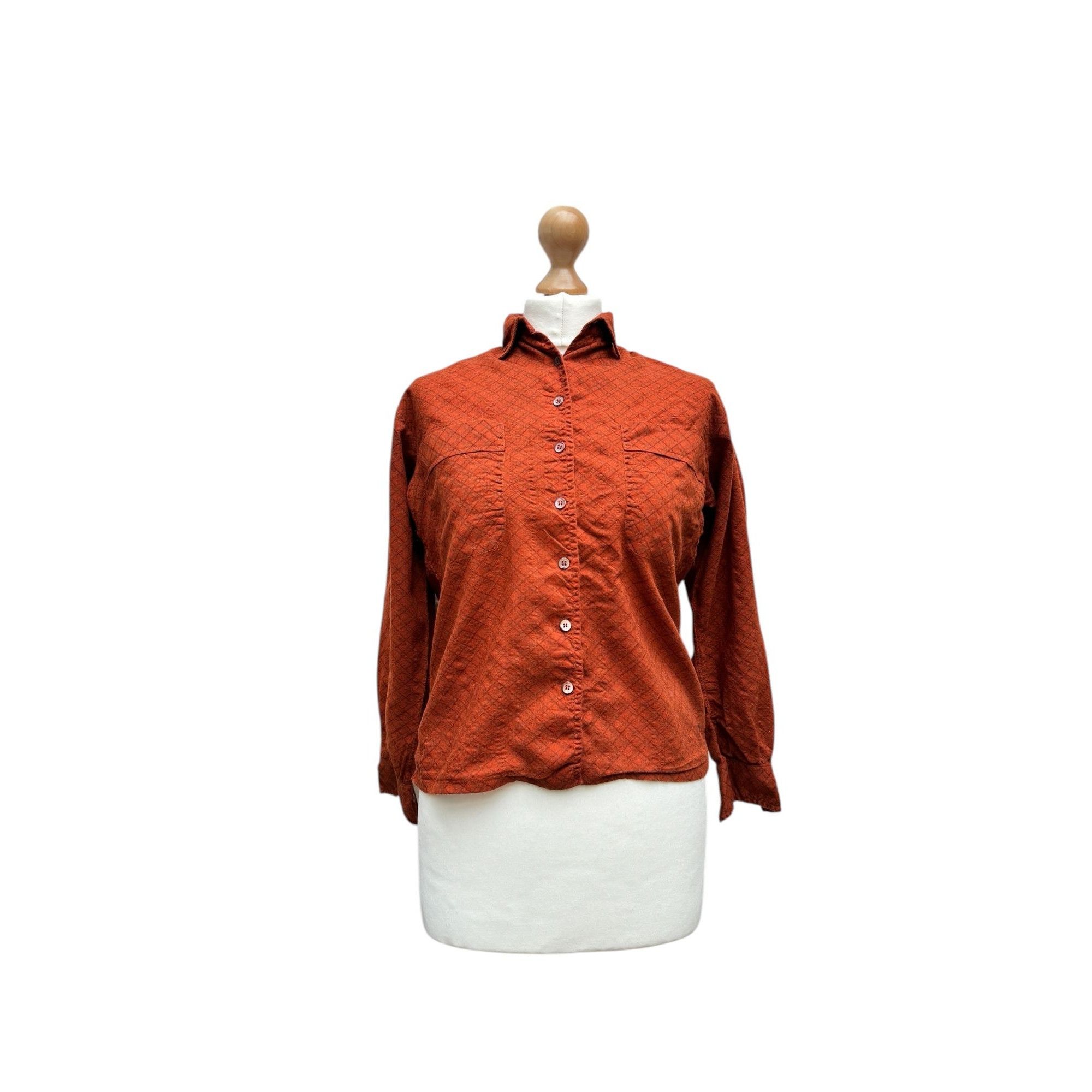 Yves Saint Laurent Rive Gauche 1970s Checkered Flannel Shirt Size XS / US 0-2 / IT 36-38 - 1 Thumbnail