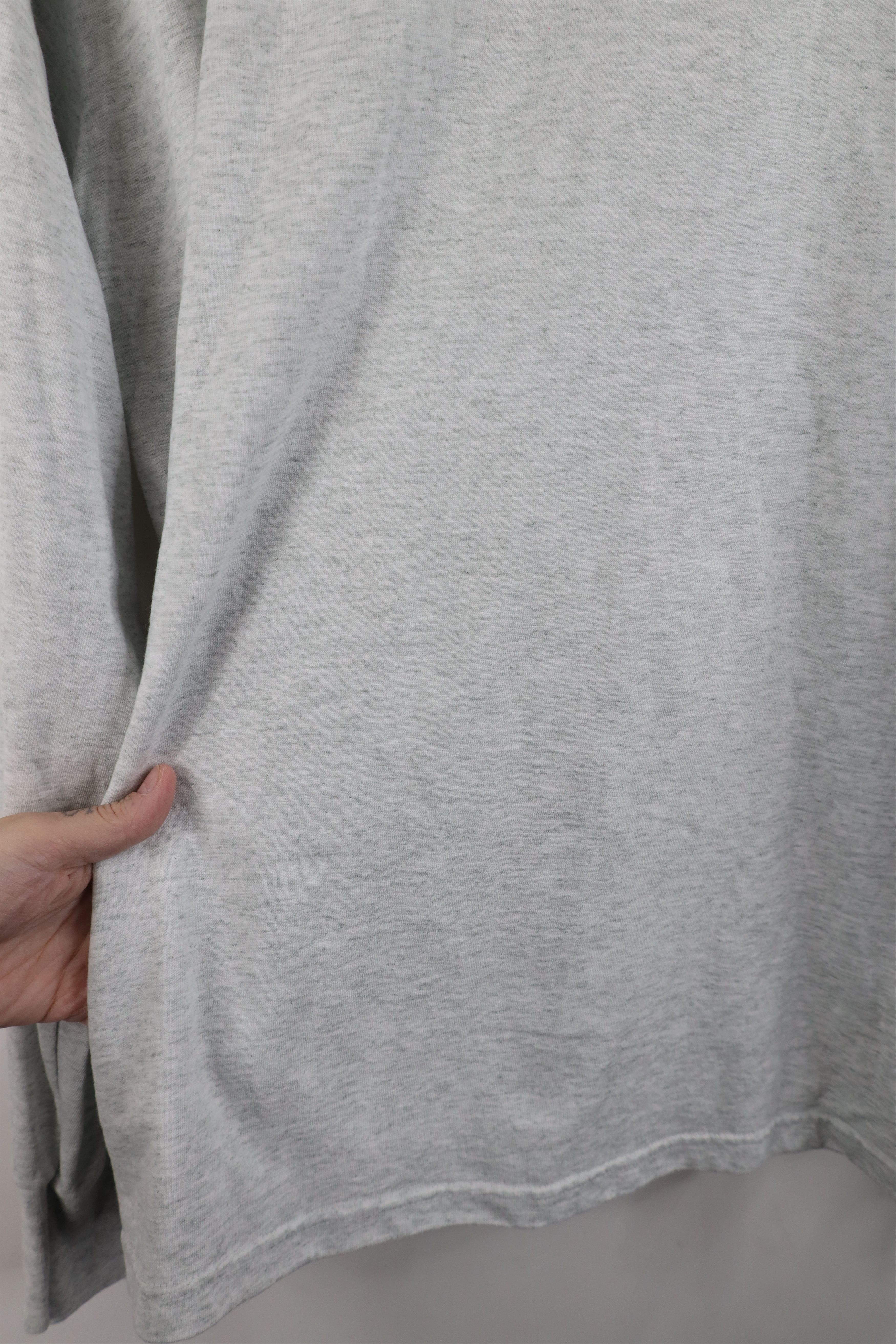 Vintage Vintage 90s Streetwear Long Sleeve T-Shirt Heather Gray USA Size US L / EU 52-54 / 3 - 4 Thumbnail