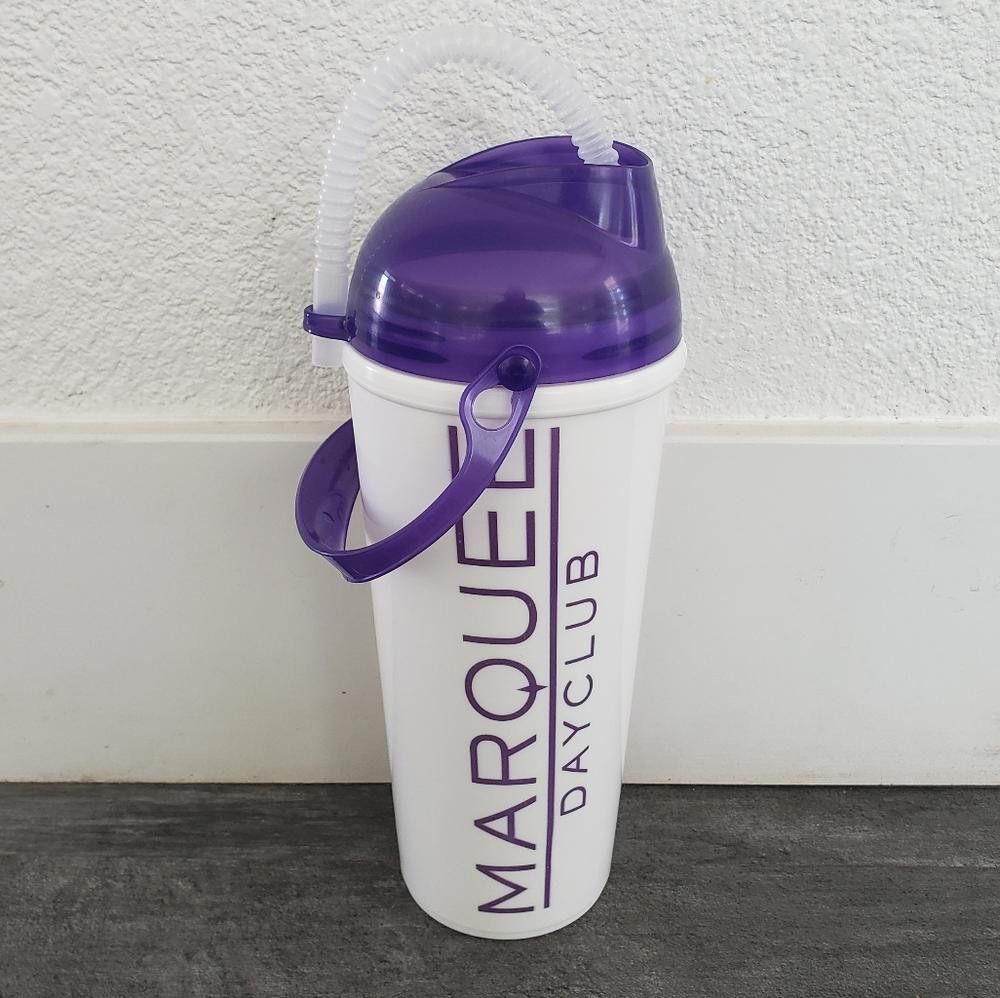 Designer White Purple Marquee Dayclub Souvenir Cup w/Lid Size ONE SIZE - 1 Thumbnail
