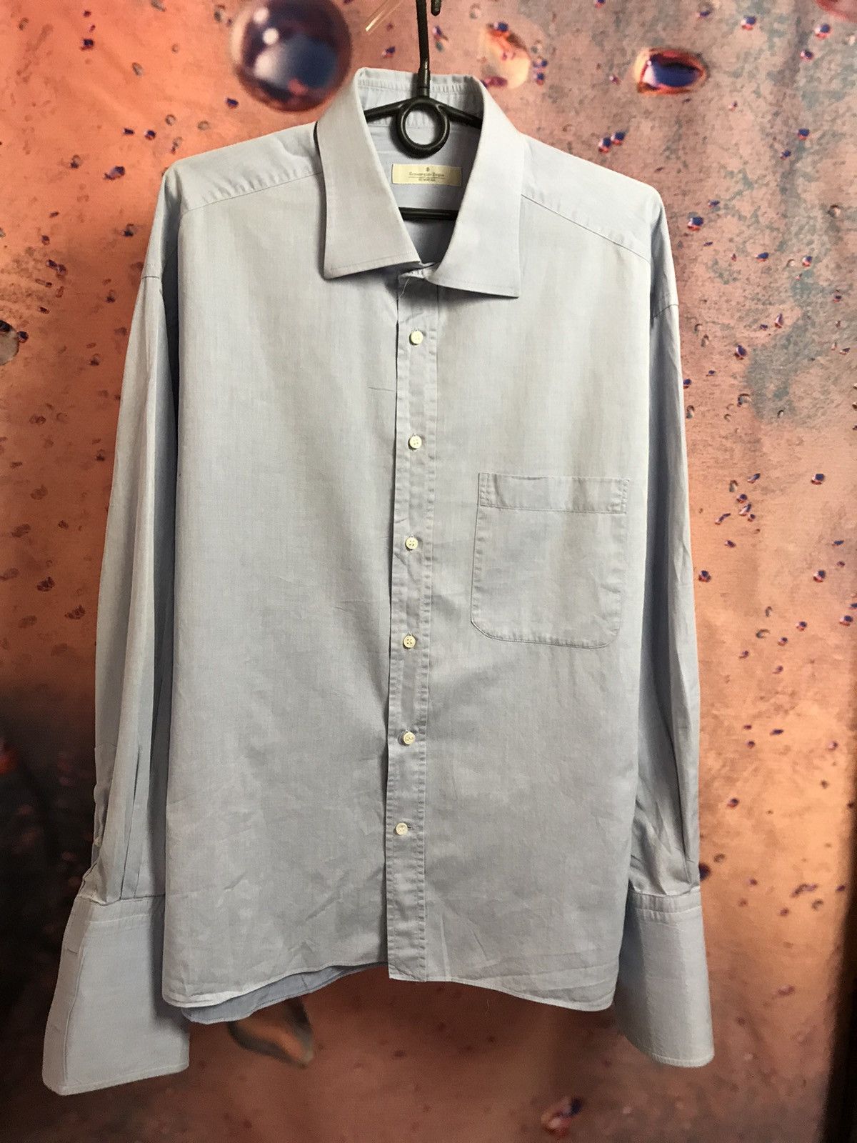 Ermenegildo Zegna Vintage Ermenegildo Zegna luxury shirt Size US XL / EU 56 / 4 - 2 Thumbnail