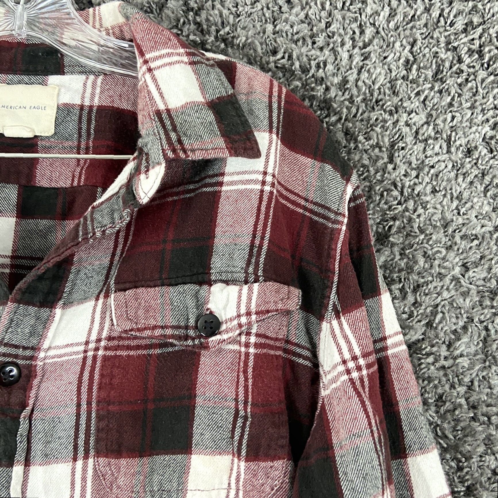 American Eagle Outfitters American Eagle Outfitters Shirt Men L Multicolor Plaid Long Sleeve Button Up Flannel Size US L / EU 52-54 / 3 - 4 Thumbnail