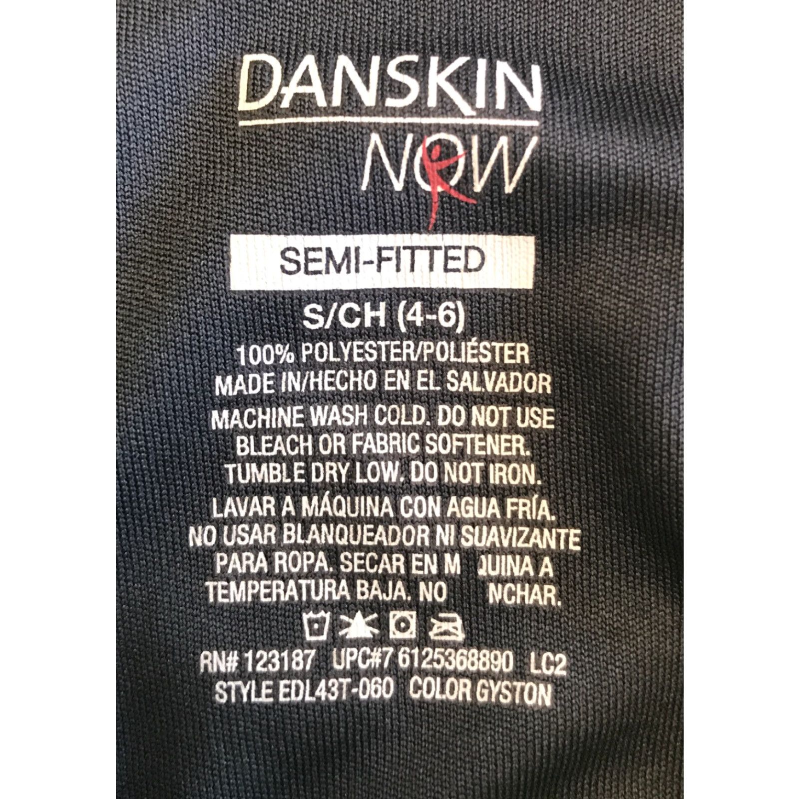 Vintage Danskin Now Small Womens Semi-fitted Long Sleeve Gray 1/4 Zip Pullover Top B424 Size S / US 4 / IT 40 - 3 Thumbnail