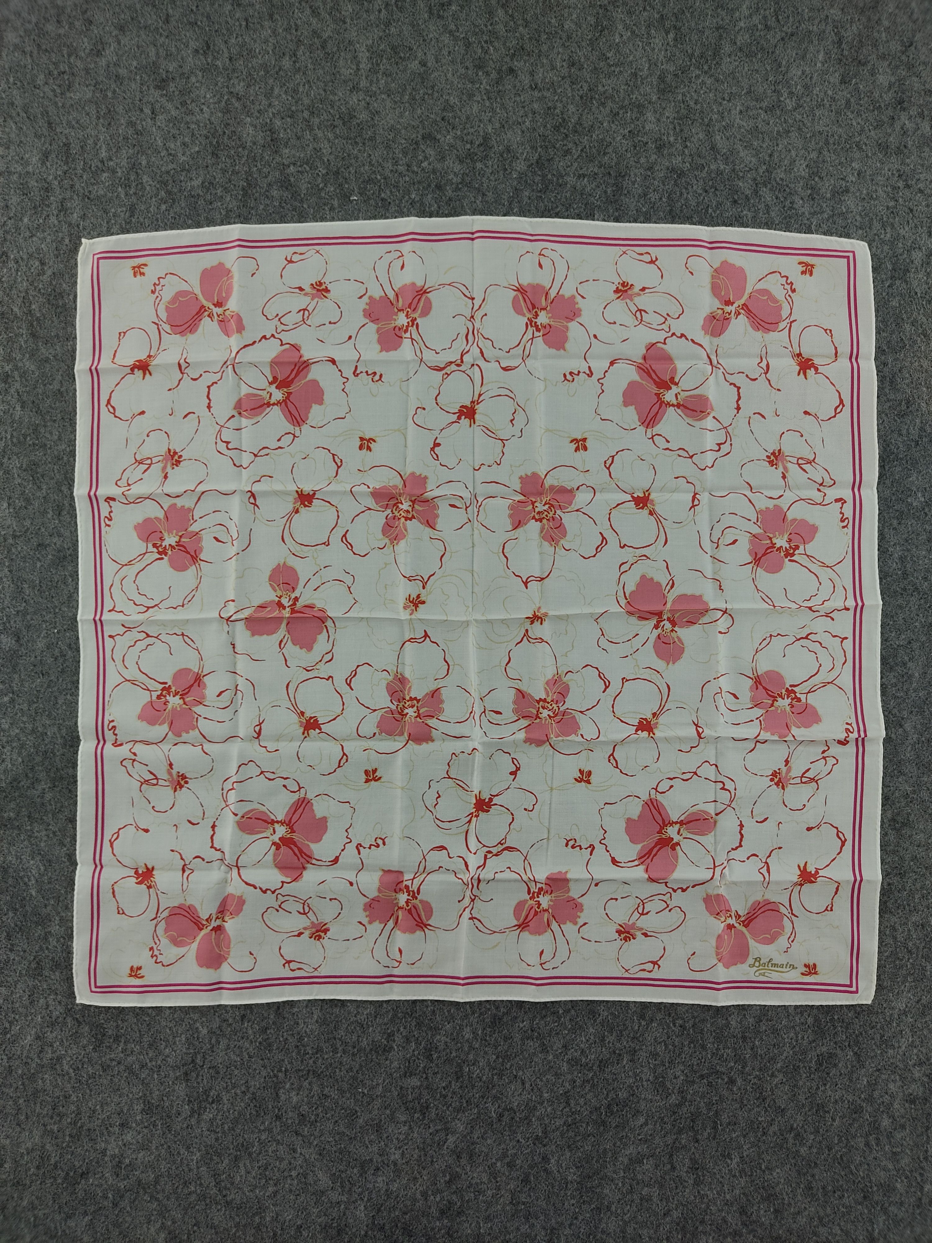 Balmain Vintage Balmain Handkerchief Neckerchief Bandana H215D Size ONE SIZE - 2 Thumbnail