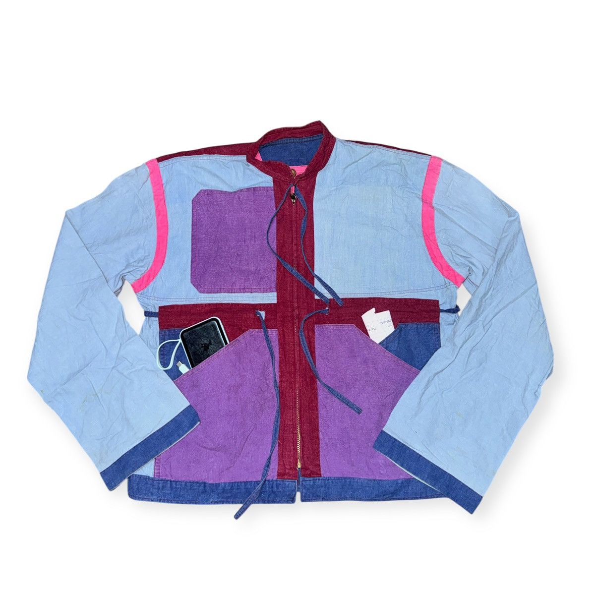 Vintage PATCHWORKS STYLE REVERSIBLE LIGHT DENIM JACKET Size US L / EU 52-54 / 3 - 1 Thumbnail