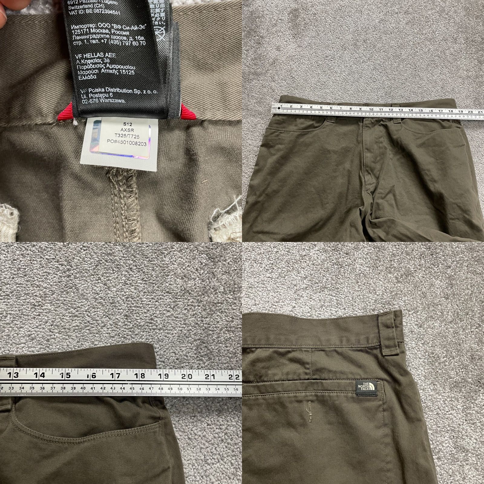 The North Face The North Face Shorts Mens 38 Army Green Flat Front Cotton Chino Outdoor Nature Mens Size US 38 / EU 54 - 8 Thumbnail