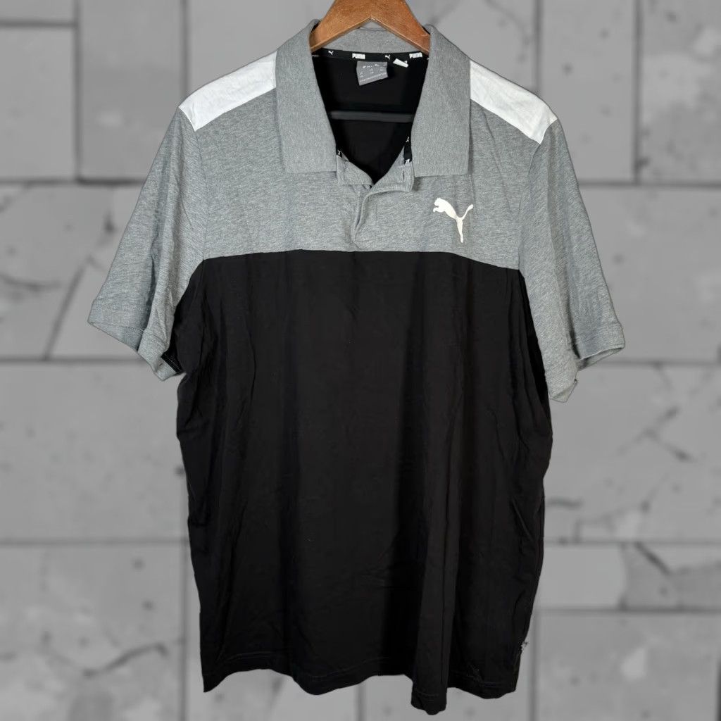 Puma VINTAGE Puma Polo Shirt Men XXL Black Casual 100% Cotton Size US XXL / EU 58 / 5 - 1 Thumbnail