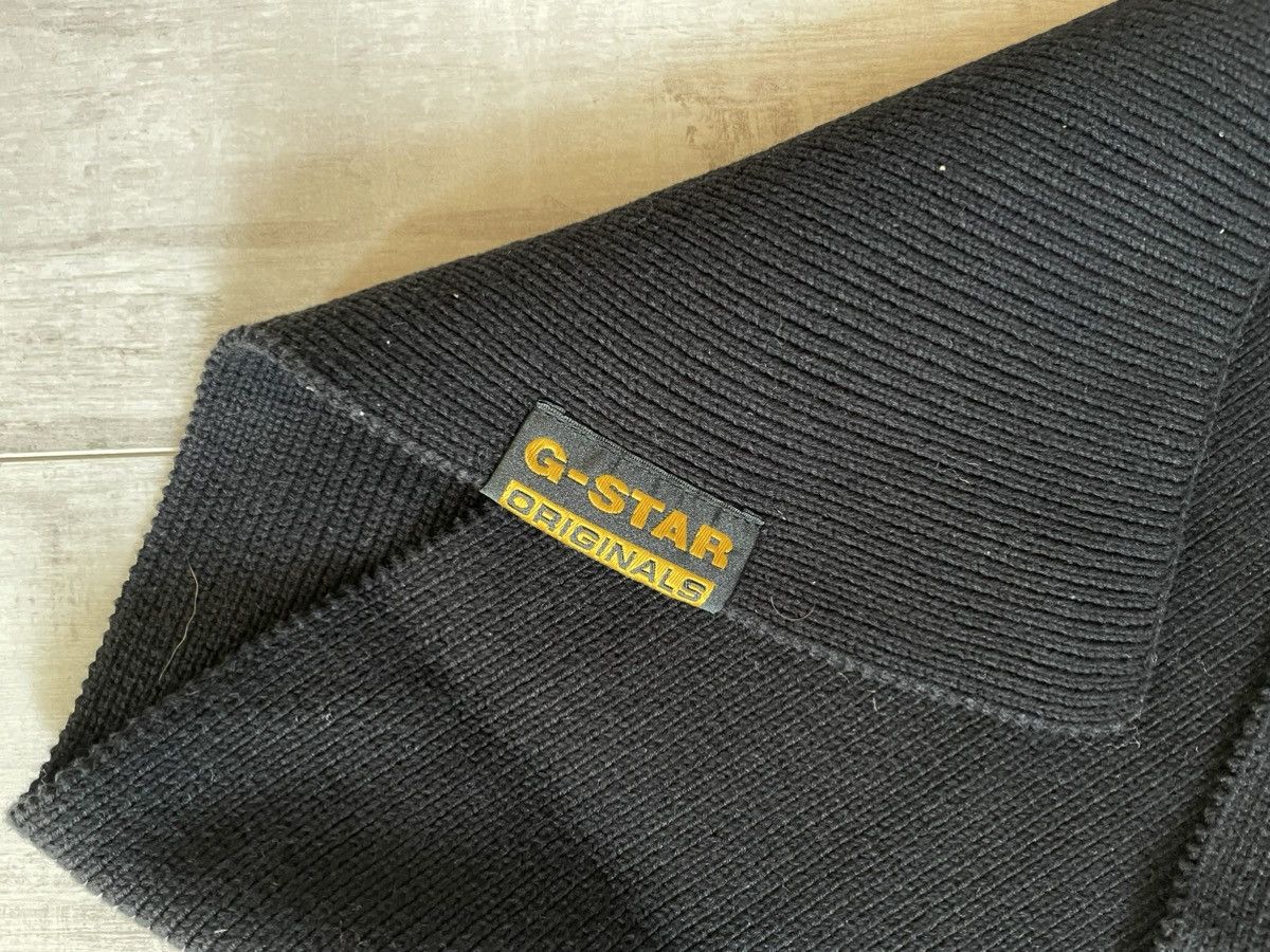 G-Star × Japanese Brand G.S.Raw Ewing Oversized Double Cotton Scarf Knit Size ONE SIZE - 6 Thumbnail