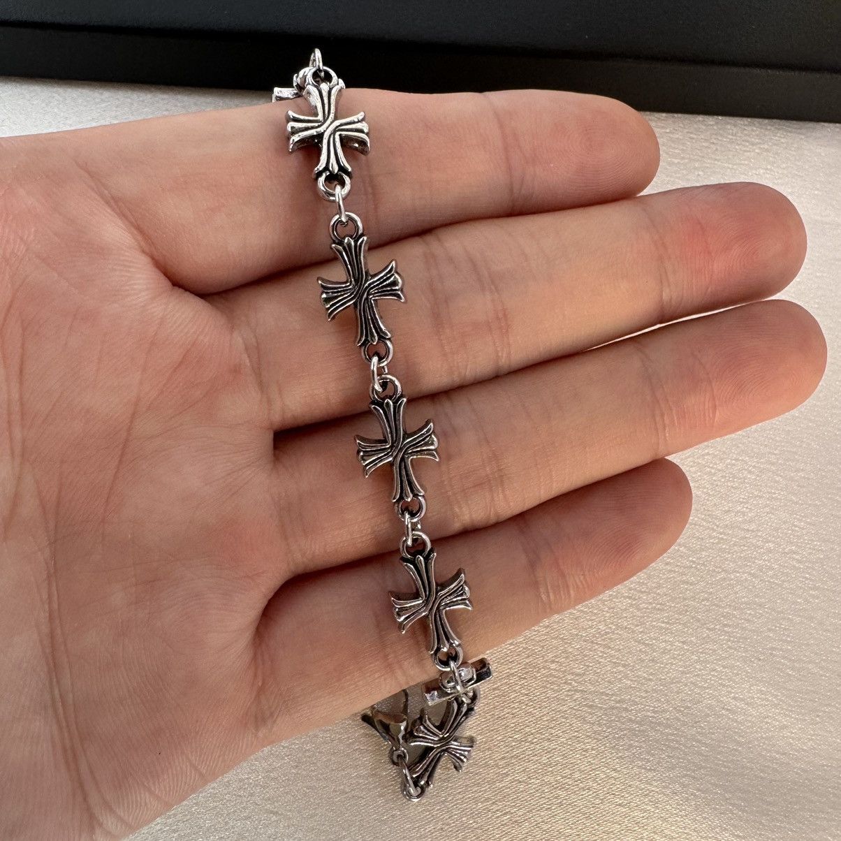Other Cross Bracelet for Men Women,Punk Hip Hop Unisex Style Size ONE SIZE - 4 Thumbnail