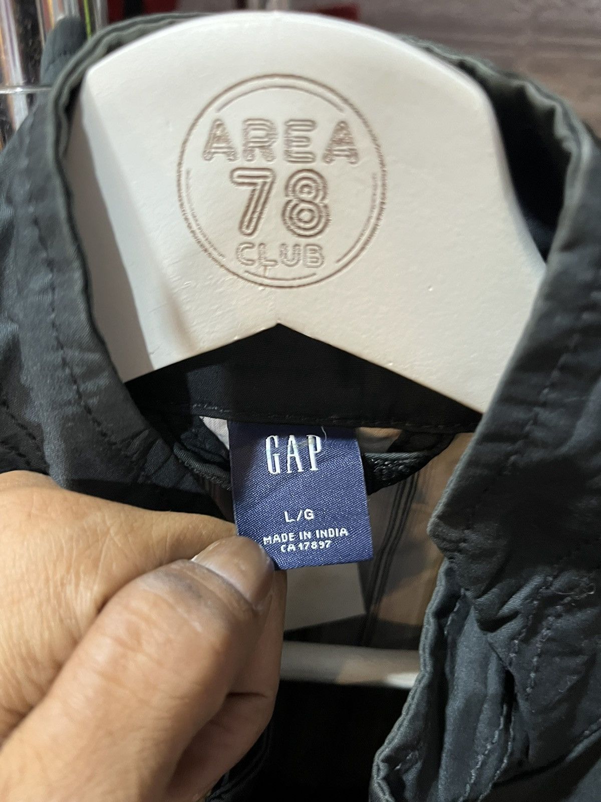 Gap × Vintage Gap Swing Top Jacket All Black 00s Size US L / EU 52-54 / 3 - 5 Thumbnail