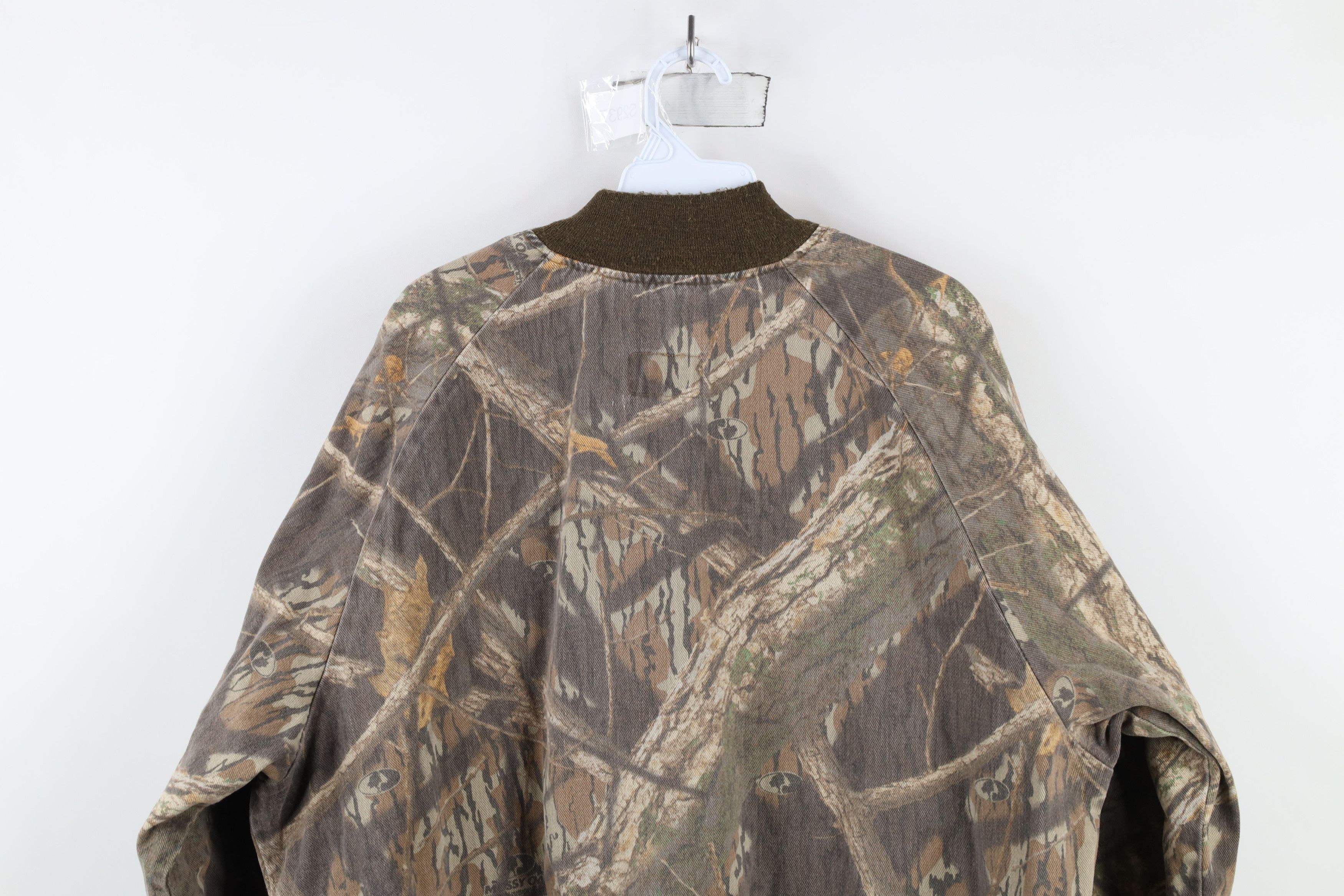 Mossy Oaks × Vintage Vintage 90s Mossy Oak Camouflage Twill Bomber Jacket USA Size US XL / EU 56 / 4 - 11 Thumbnail