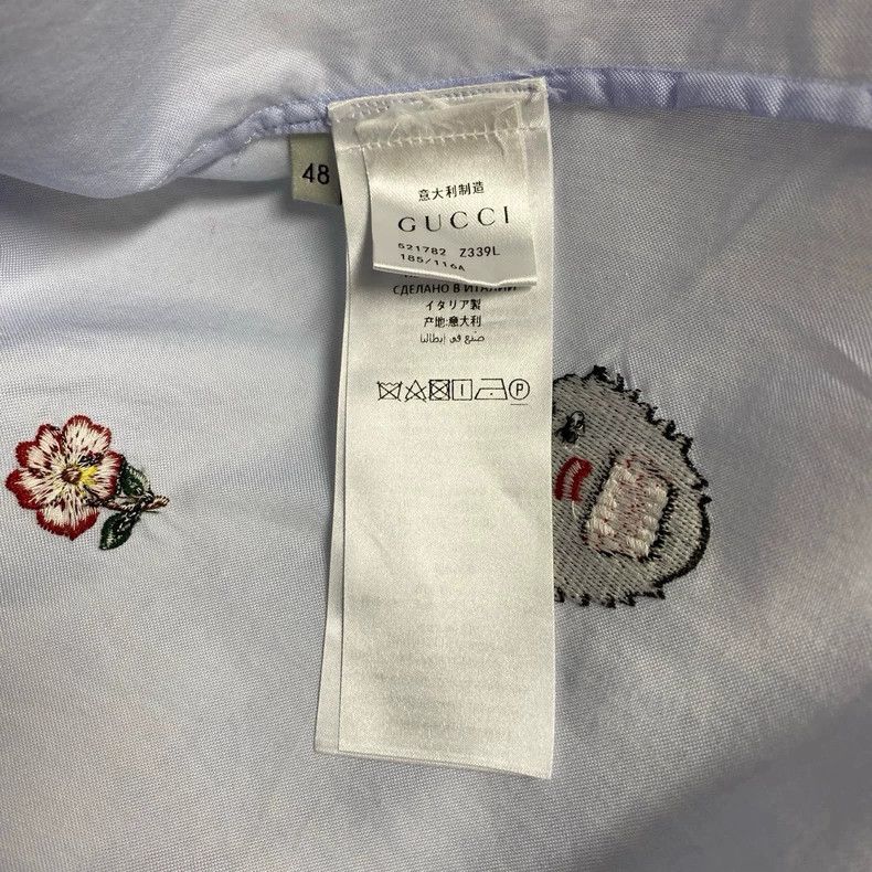 Gucci Gucci Embroidered short-sleeved shirt Size US M / EU 48-50 / 2 - 4 Thumbnail