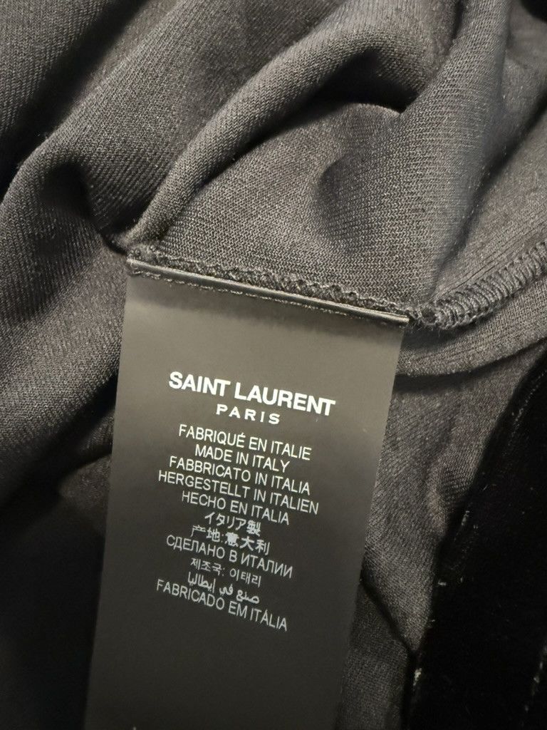 Saint Laurent Paris FW23 Saint Laurent Black Shoulder Padded Velvet Top Size US XL / EU 56 / 4 - 8 Thumbnail