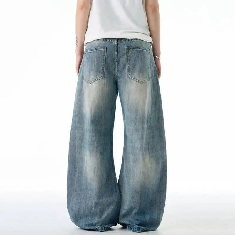 Jean Distressed Vintage Wide Leg Street Jeans Size US 32 / EU 48 - 5 Thumbnail