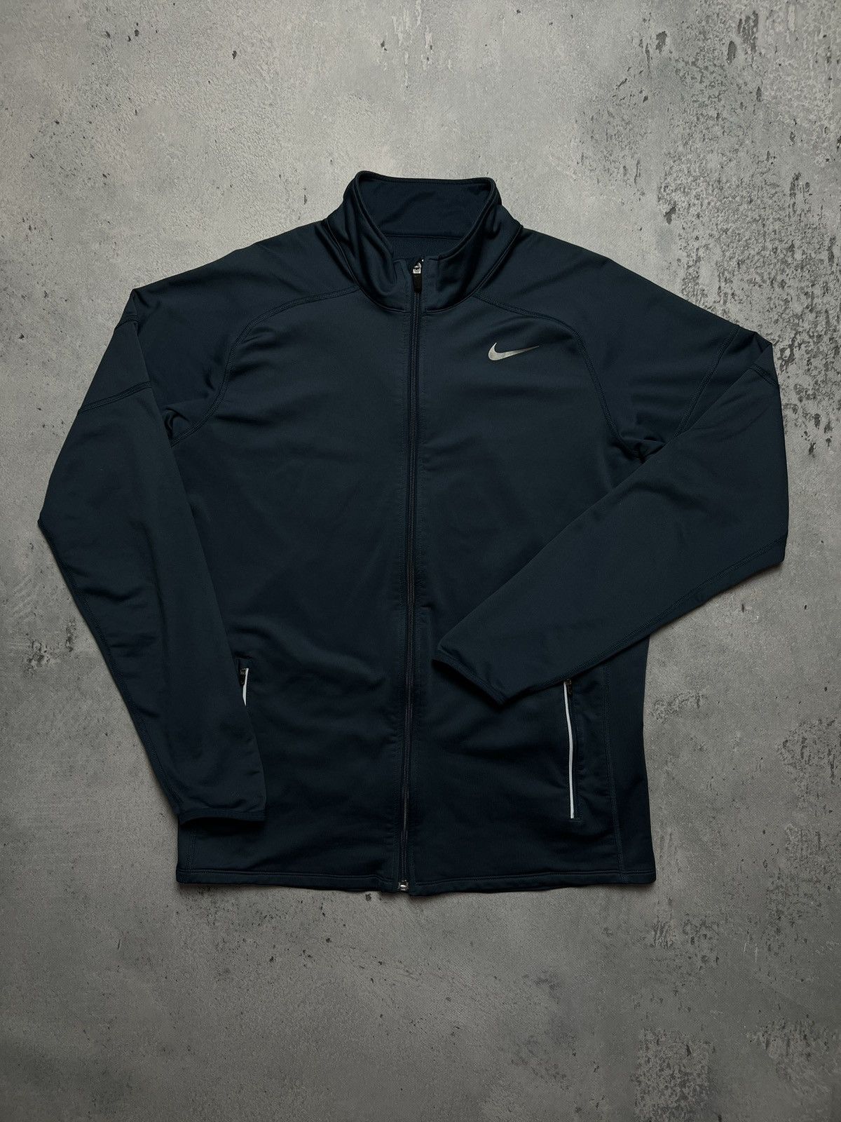 Nike Nike Vintage Dri-Fit Zipper Jacket central swoosh USA y2k Size US L / EU 52-54 / 3 - 2 Thumbnail