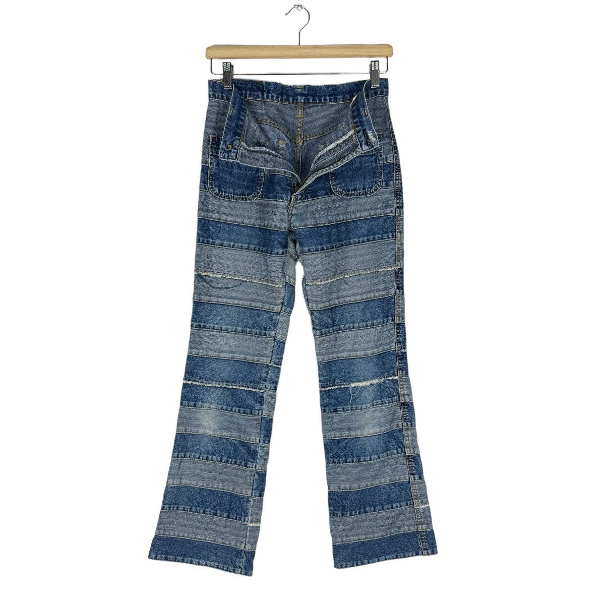 Hysteric Glamour ☀️90s HYSTERIC GLAMOUR JEANS PATCHWORK HAGI DENIM PANTS Size US 28 / EU 44 - 2 Thumbnail
