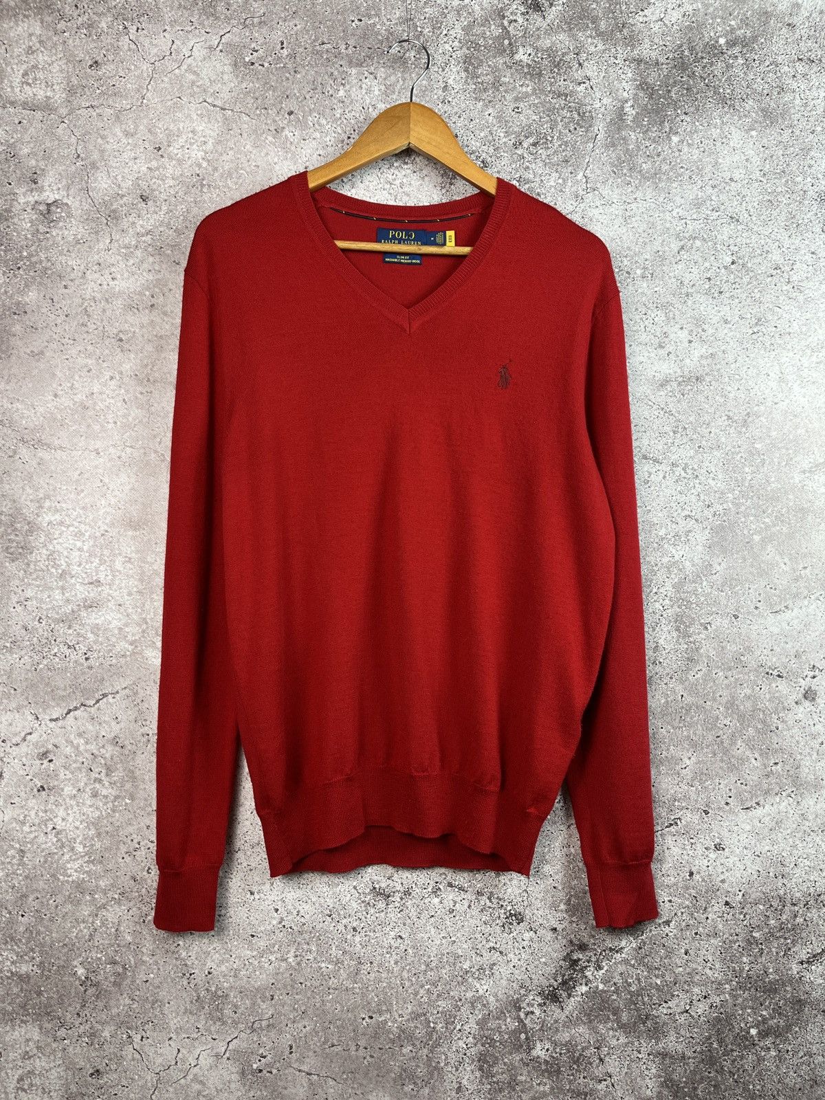 Polo Ralph Lauren Slim Fit Washable Merino Wool Sweater Size US M / EU 48-50 / 2 - 2 Thumbnail
